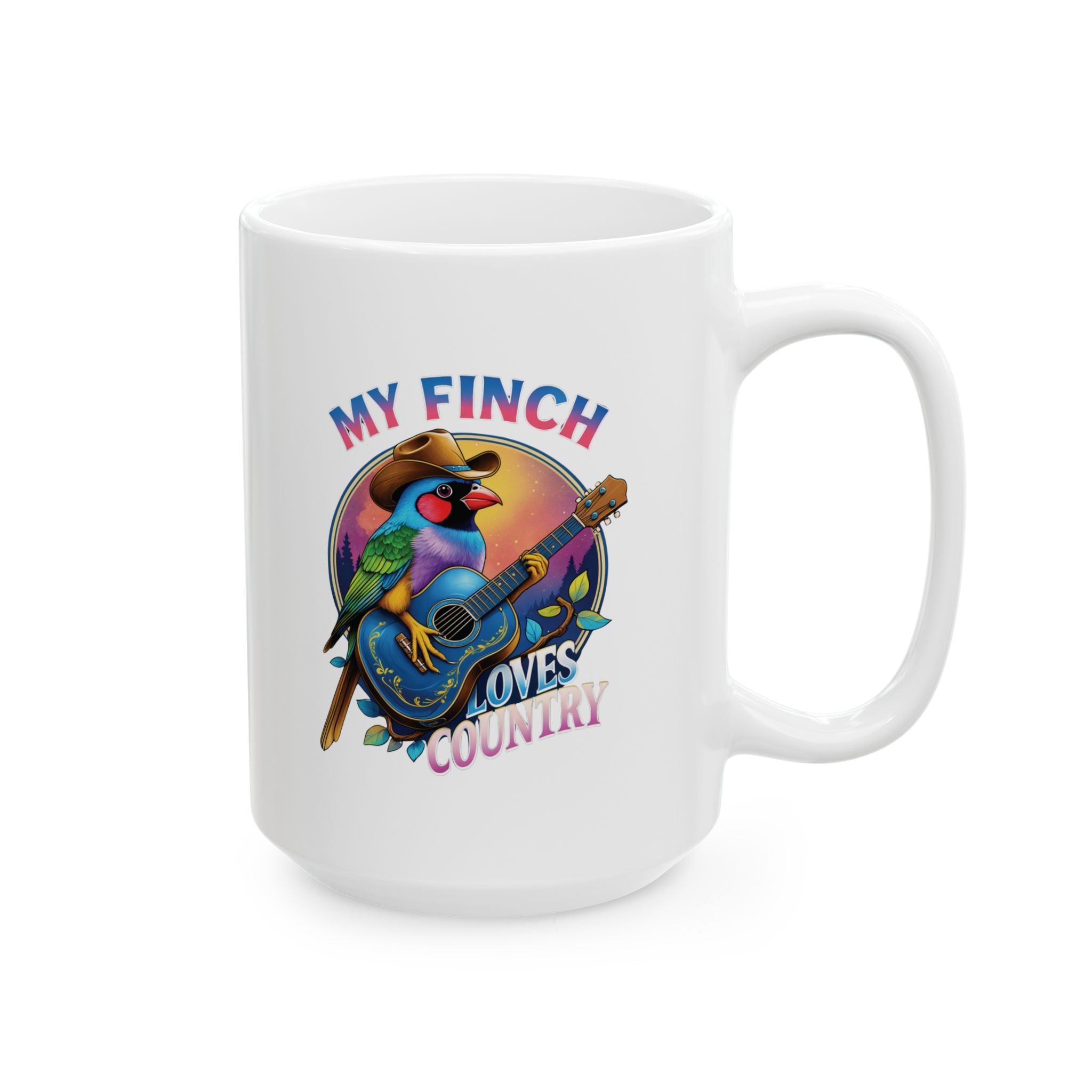 My Finch Loves Country Mug