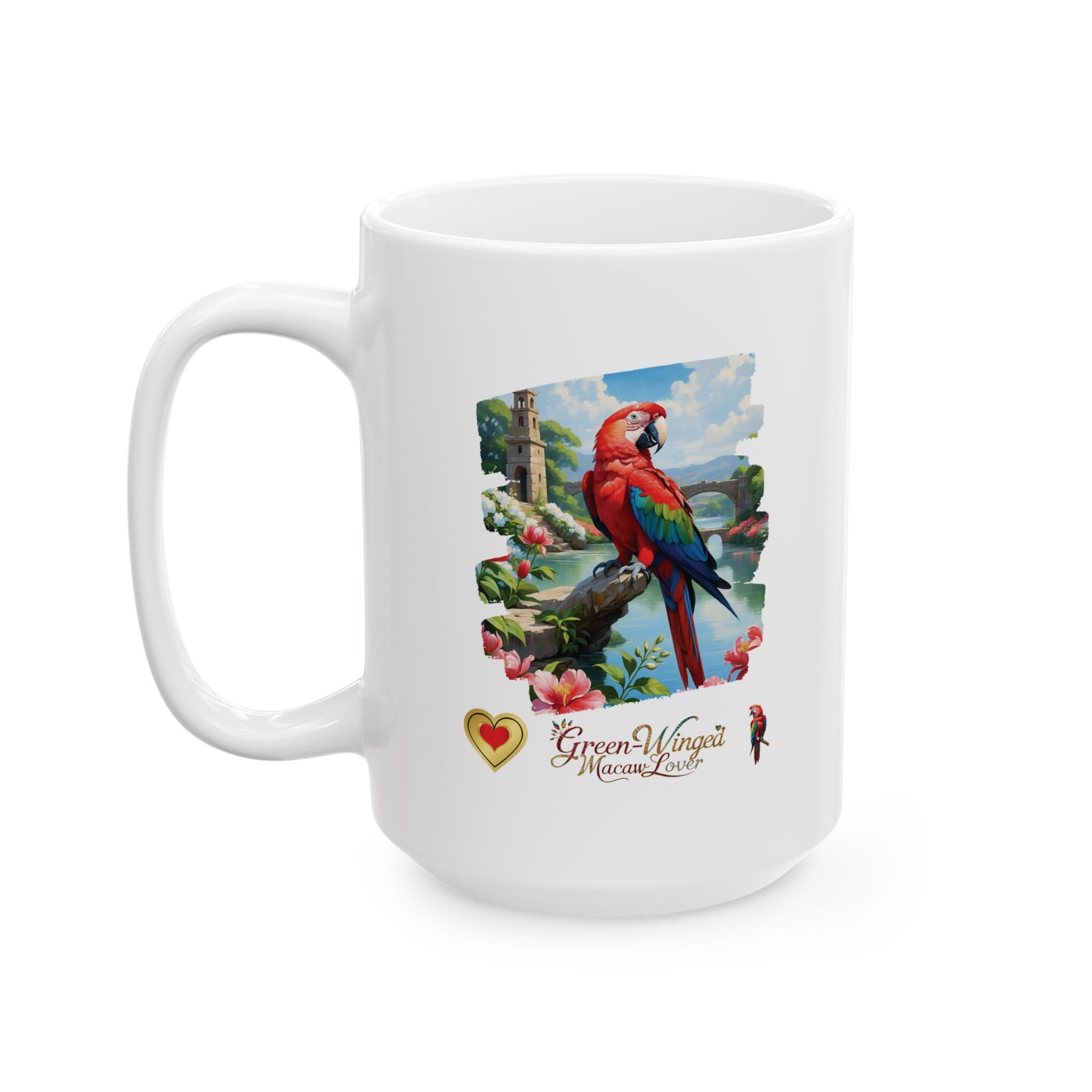 Rainbow Green-Winged Macaw Lover Mug