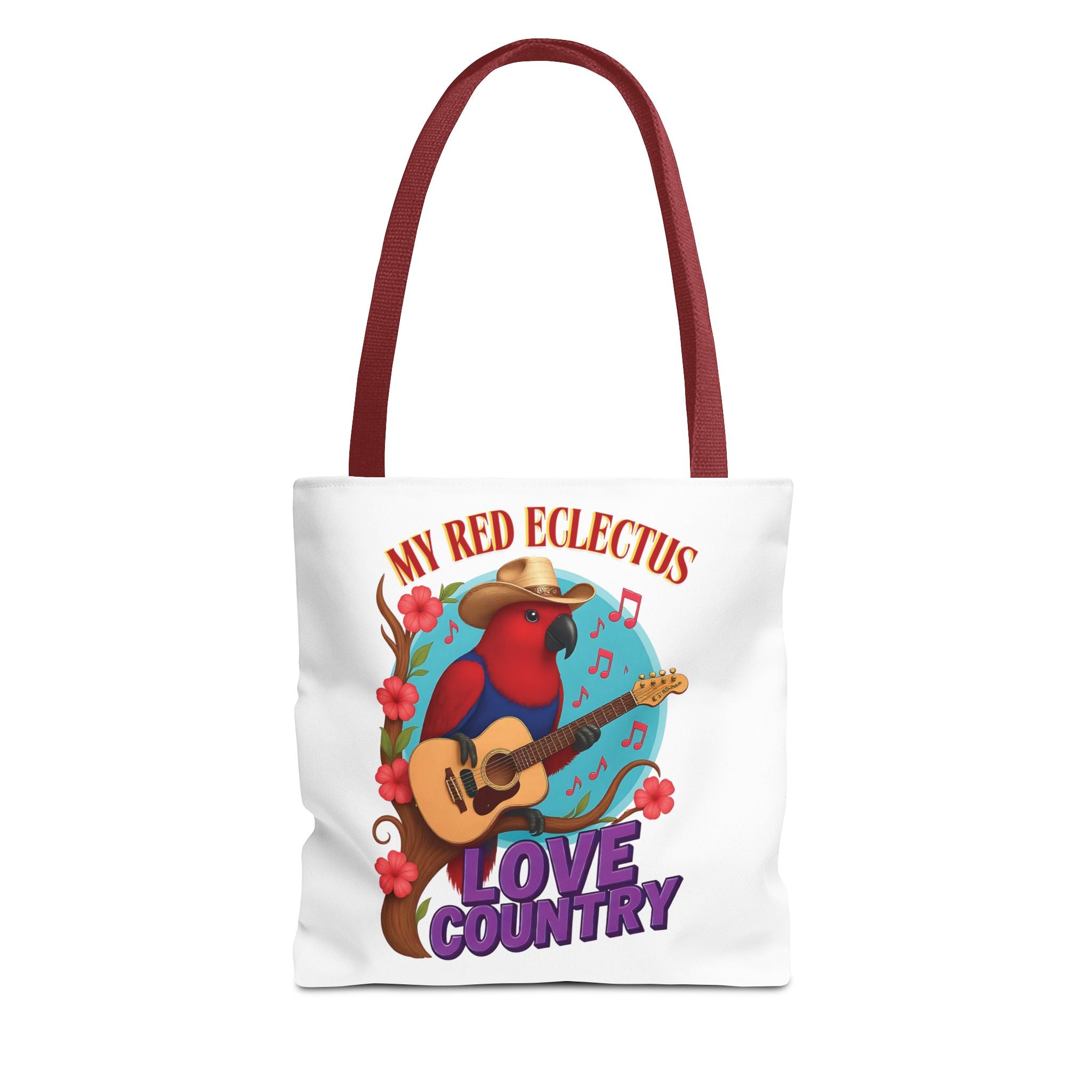 Red Eclectus Tote Bag
