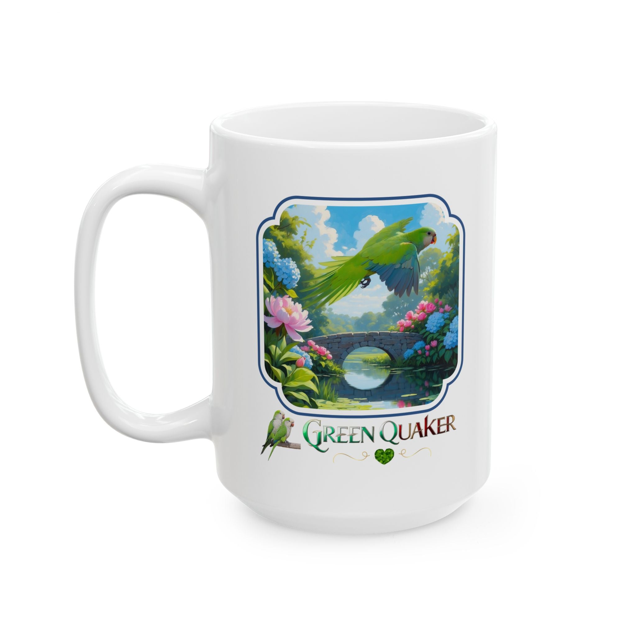 Green Quaker Bridge Scenic Mug