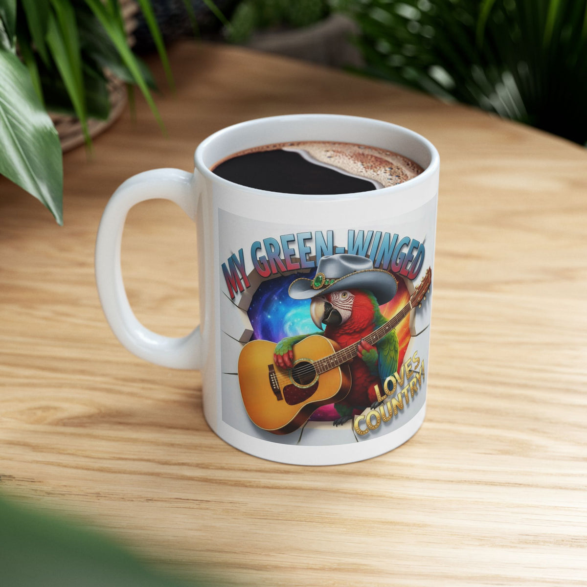 My Green Winged Loves Country Mug