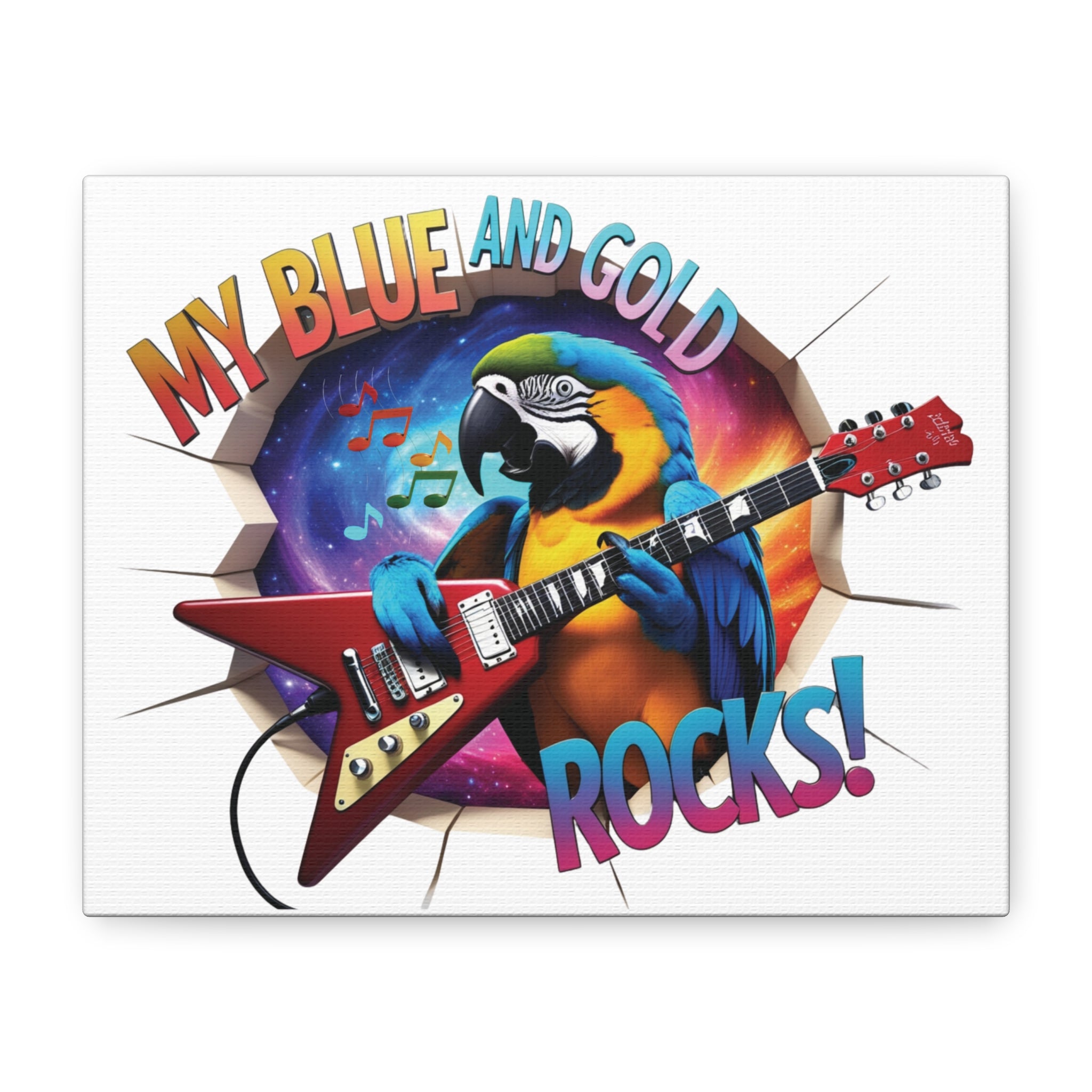 My Blue & Gold Rocks Wall-Hanging