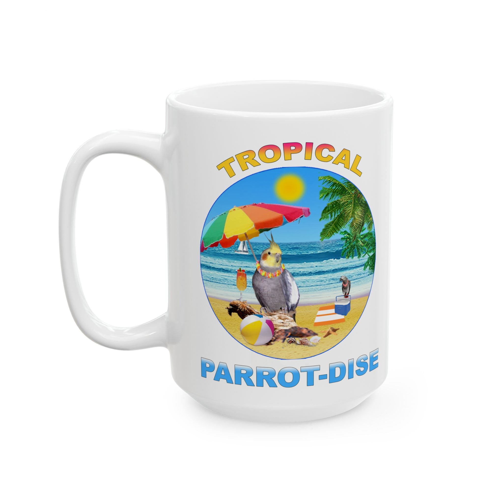 Tropical Parrot-Dise Cockatiel Mug