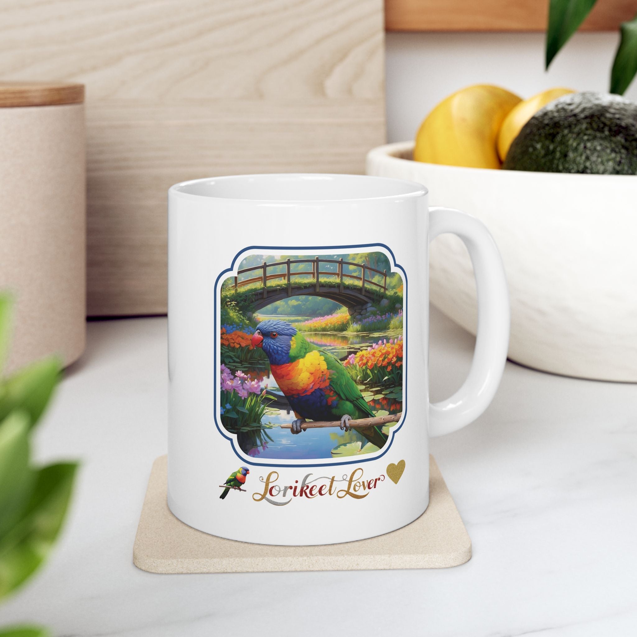 Lorikeet Lover Bridge Scenic Mug
