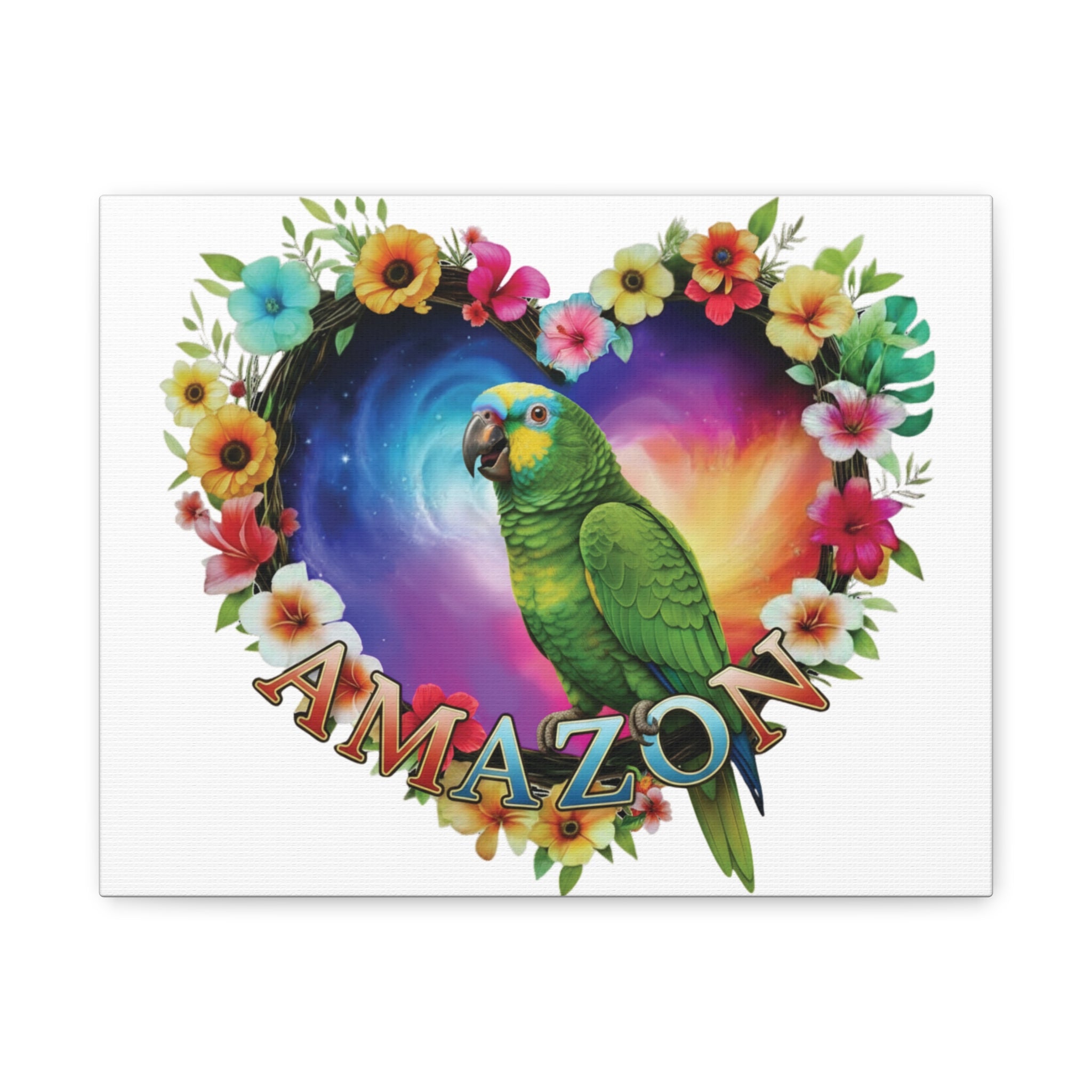 Amazon Floral Heart Wall-Hanging