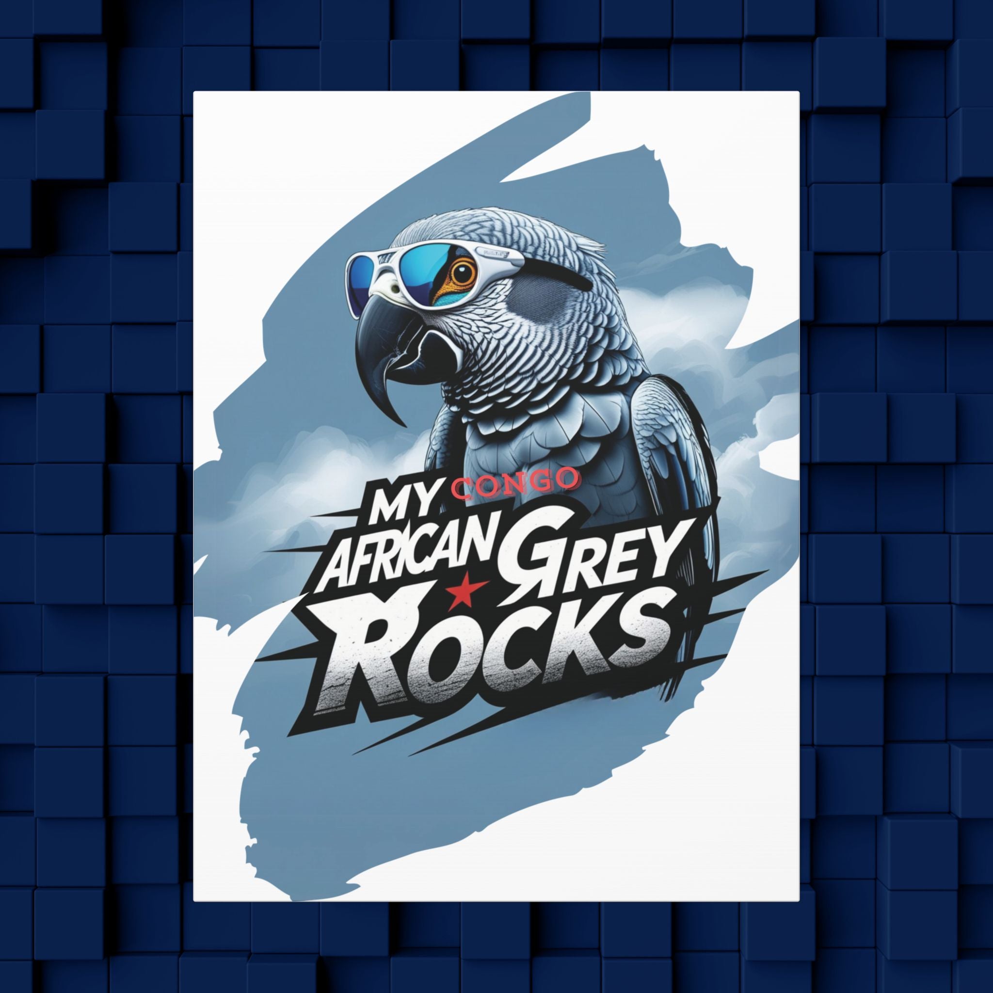 African Grey Congo Rocks Wall-Hanging