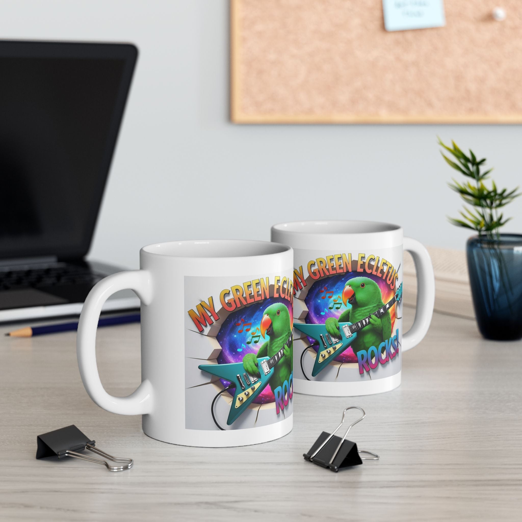 My Green Eclectus Rocks Mug