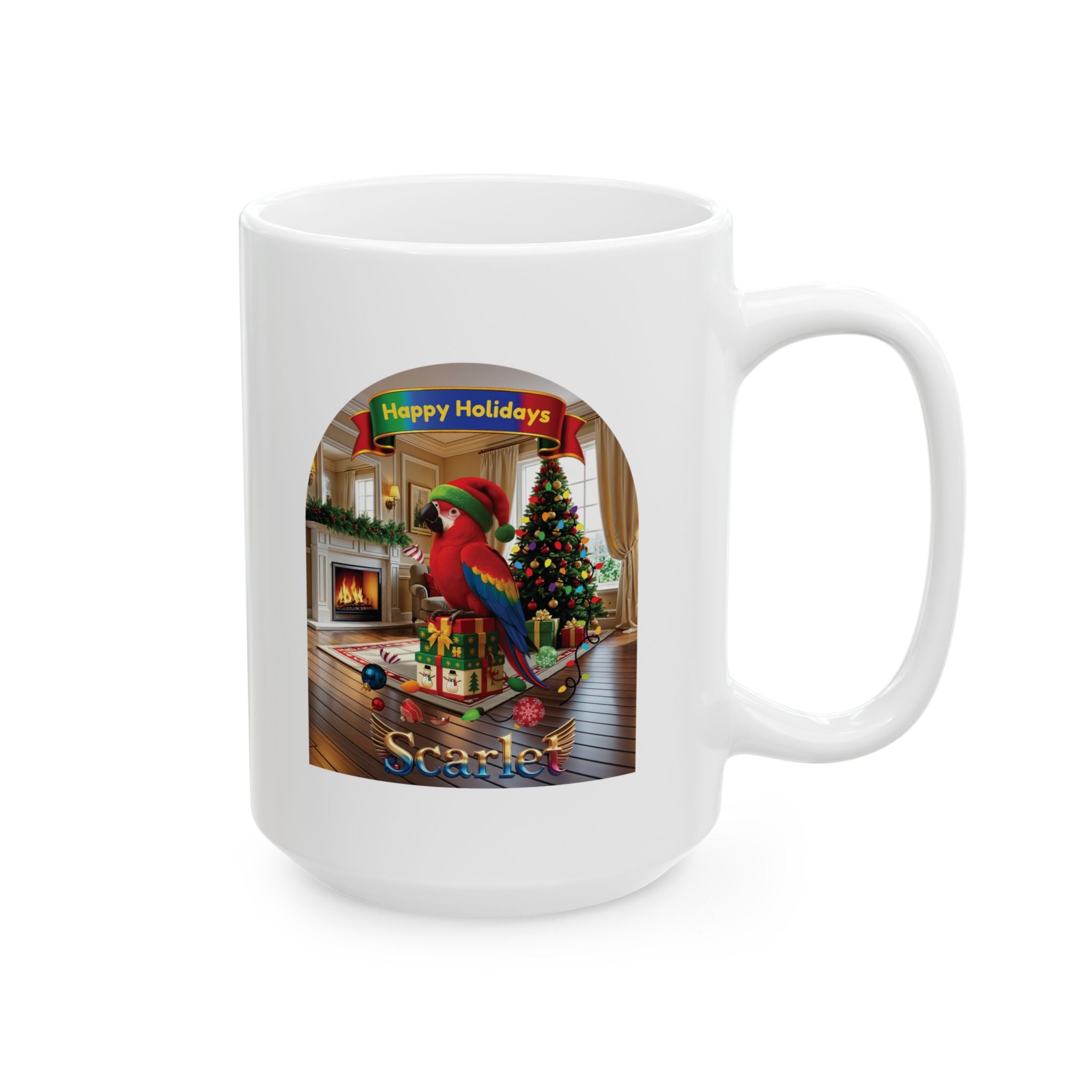 Happy Holidays Scarlet Mug