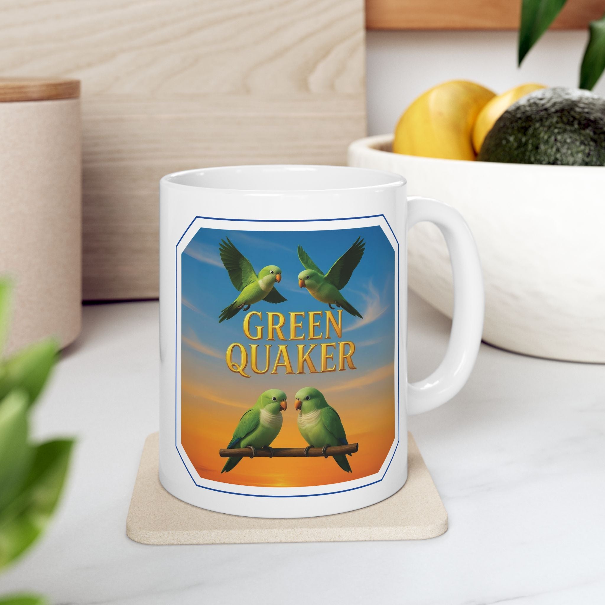 Green Quaker Flying Mug