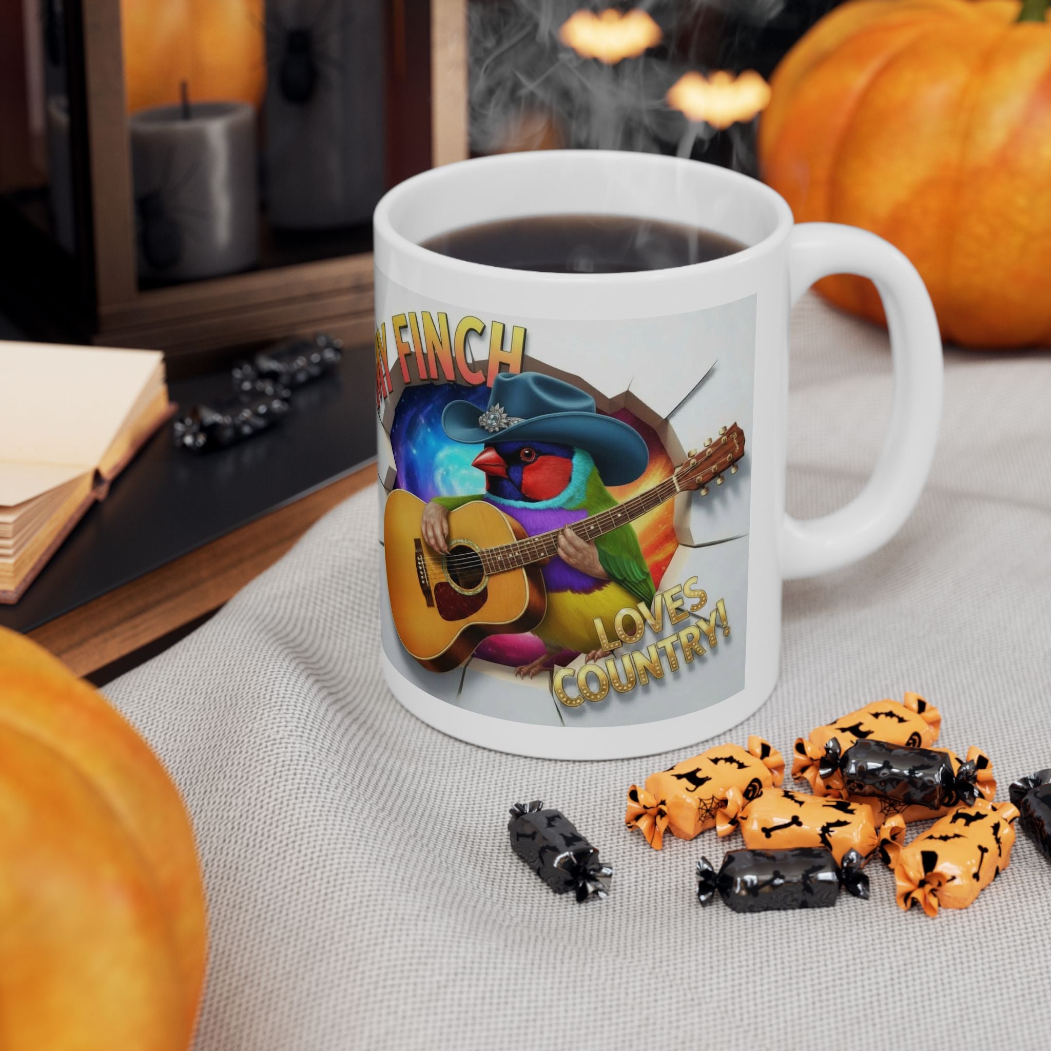 My Finch Loves Country Mug