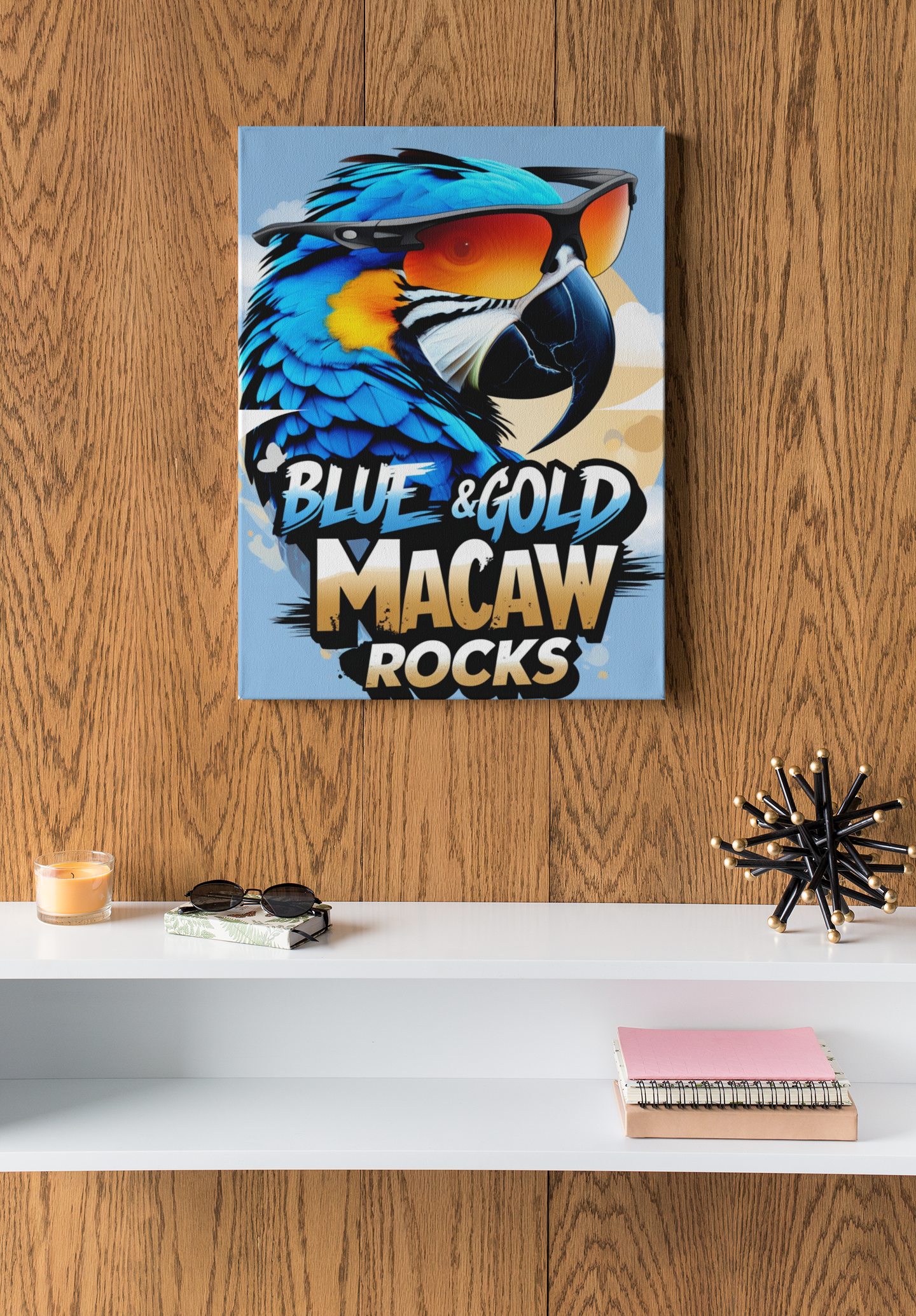 Blue & Gold Macaw Wall Hanging