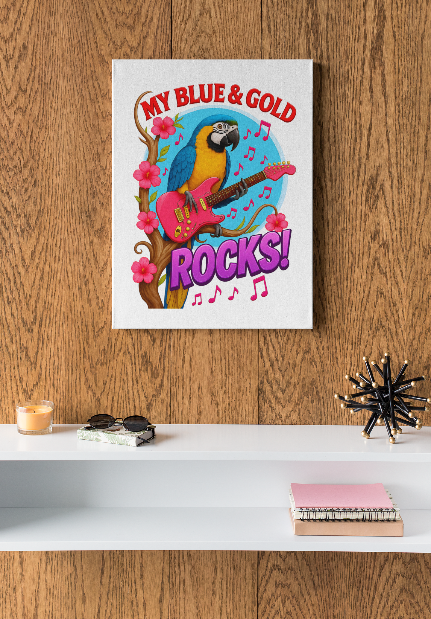Blue & Gold Macaw Wall Hanging