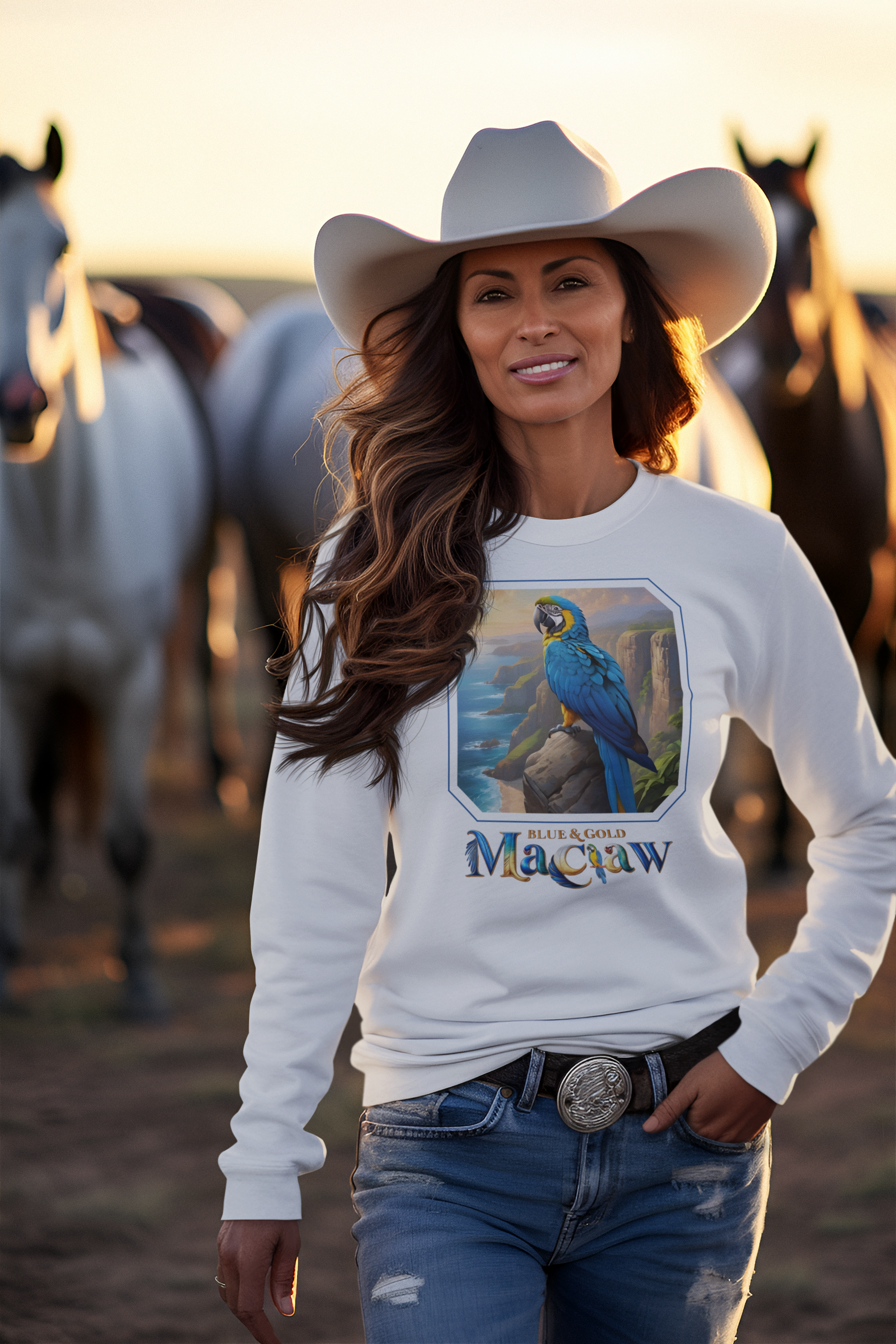 Blue & Gold Macaw Sweatshirt