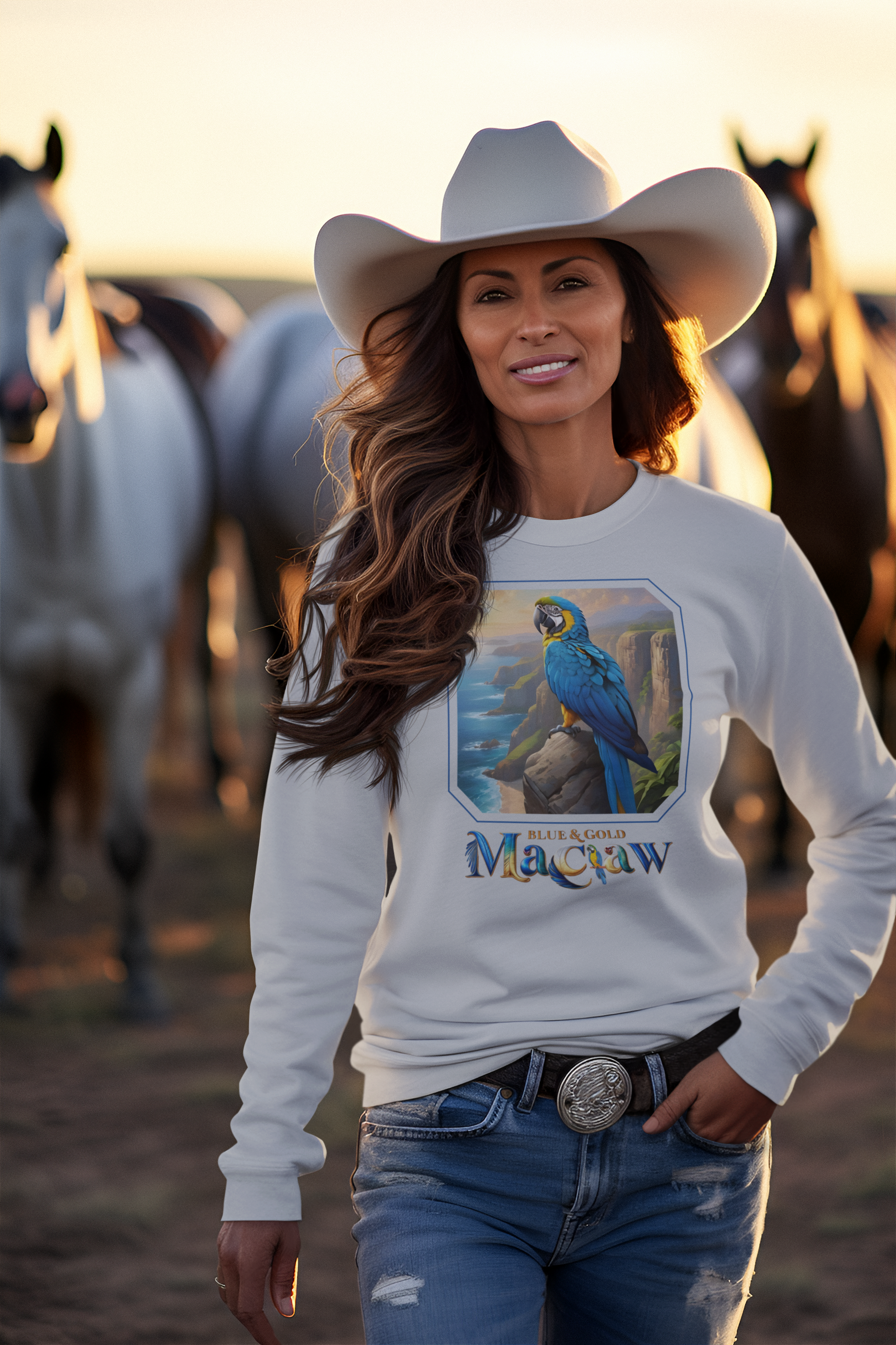 Blue & Gold Macaw Sweatshirt