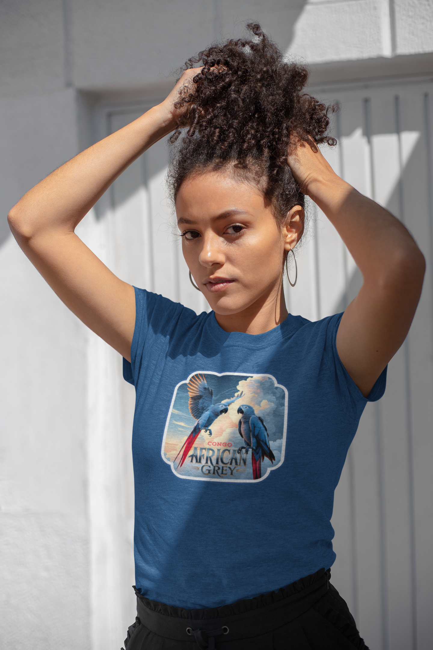 African Grey Congo Parrot T-Shirt