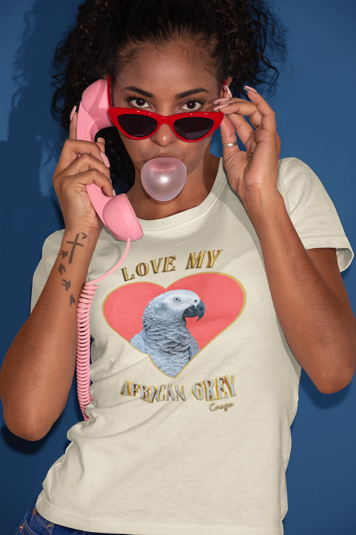 Love My African Grey Congo T-Shirt