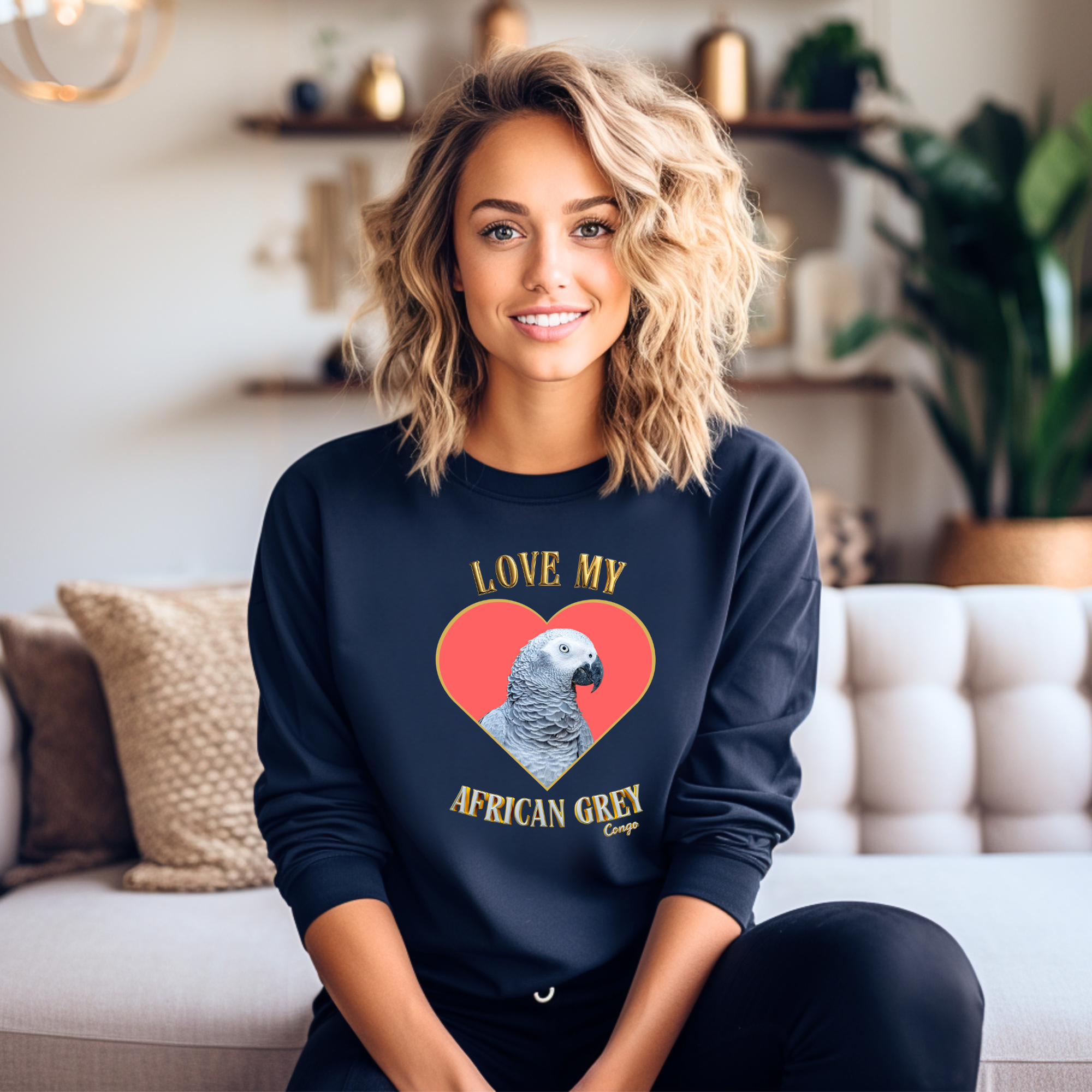African Grey Congo Sweatshirt