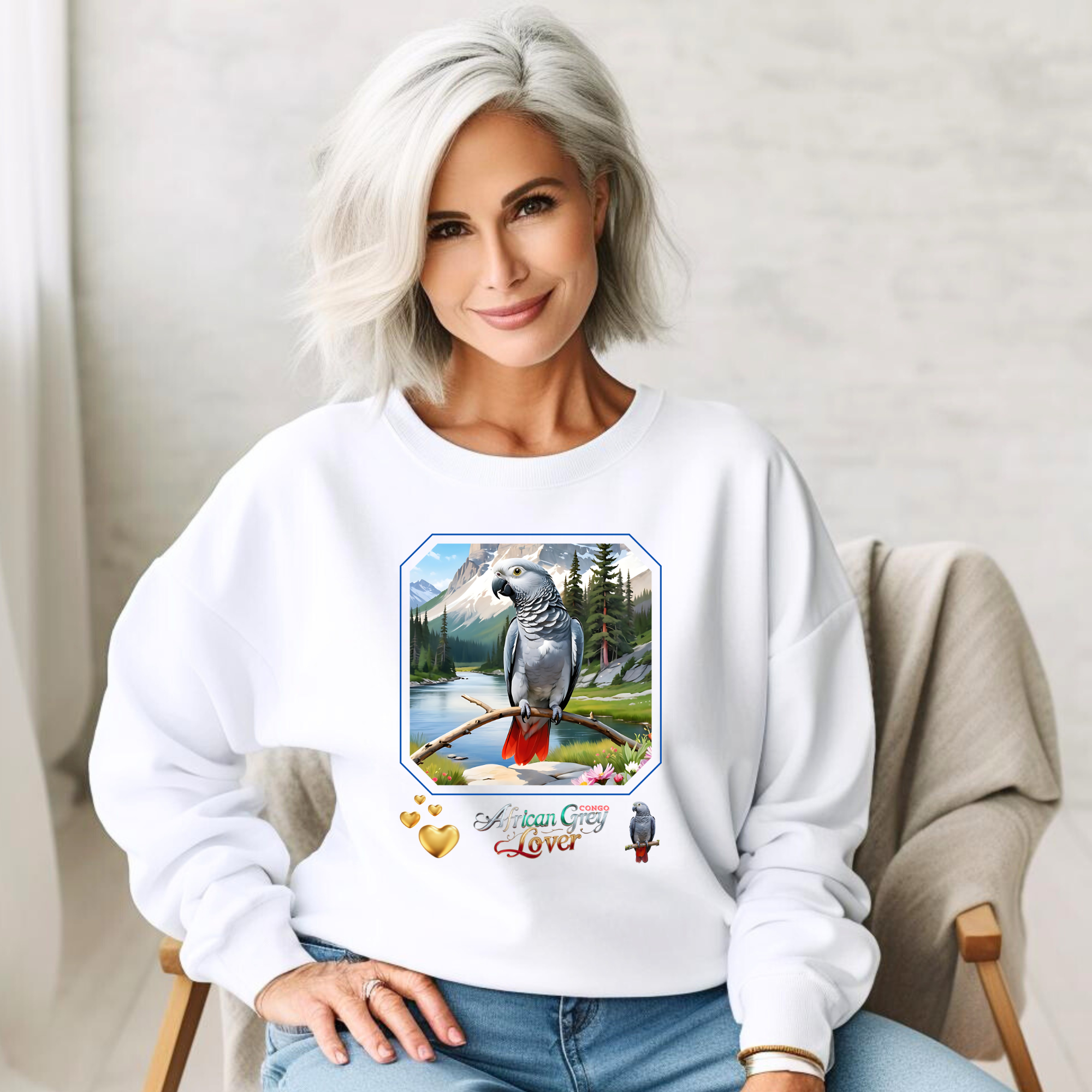 African Grey Congo Sweatshirt