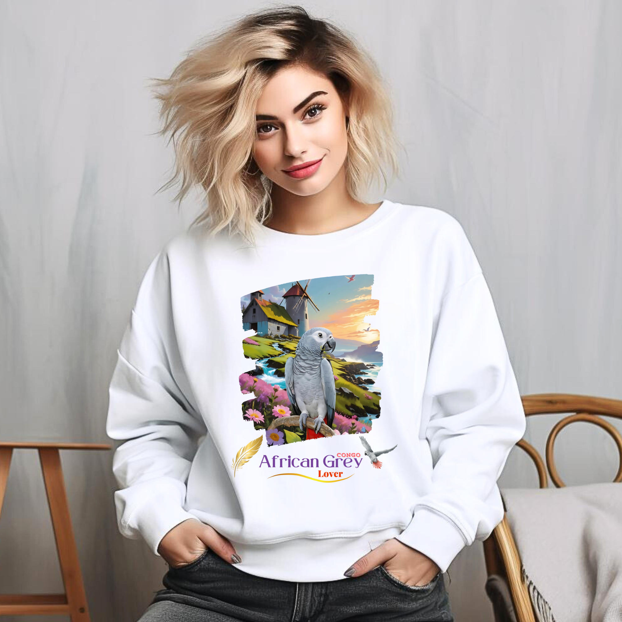 African Grey Lover Sweatshirt
