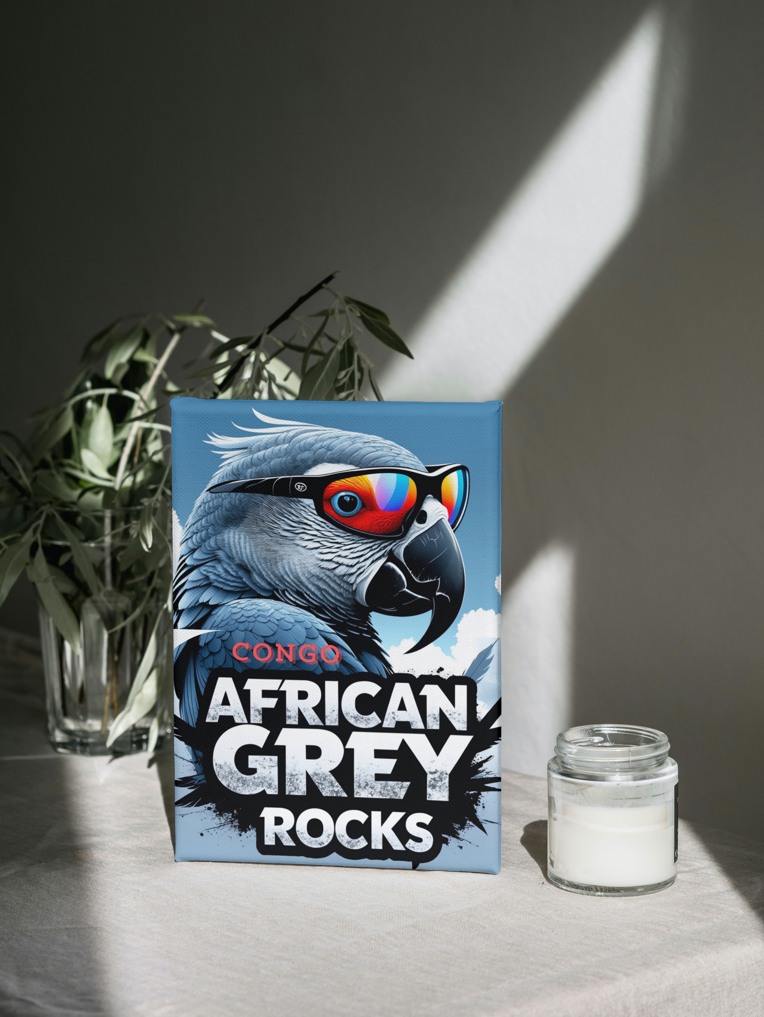 African Grey Rocks Canvas Wall Hangings
