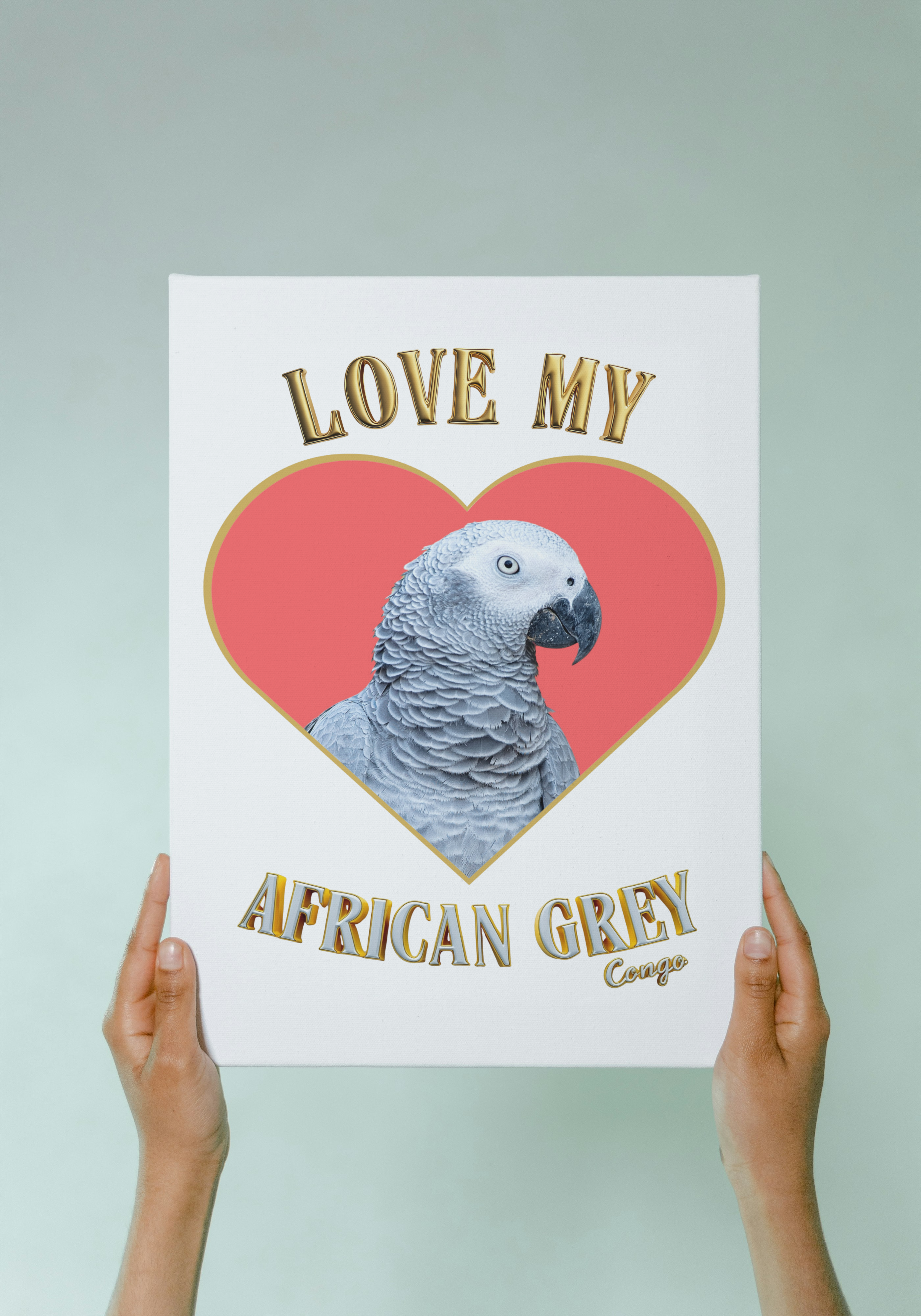 African Grey Congo Wall-Hanging