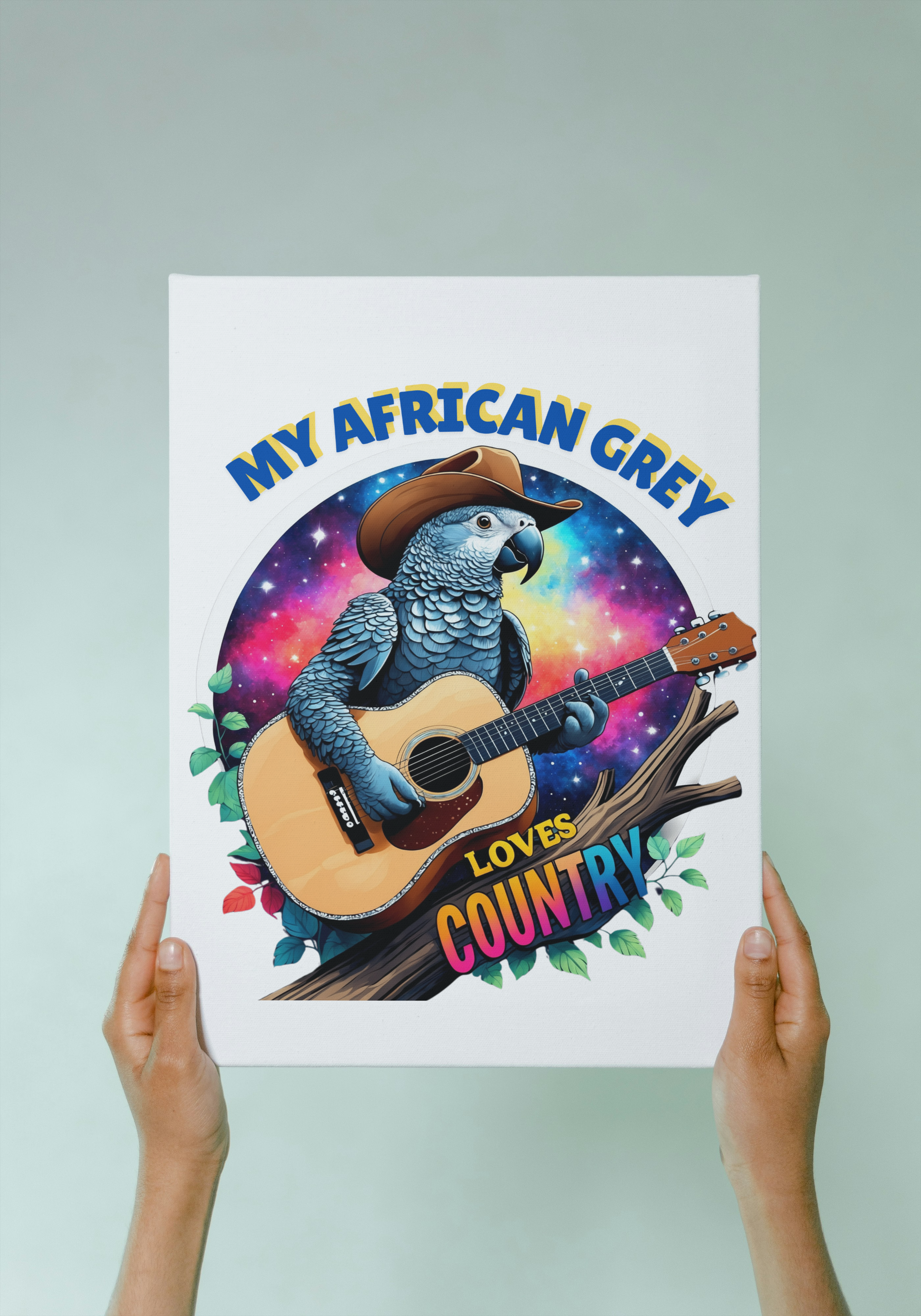 African Grey Congo Wall-Hanging