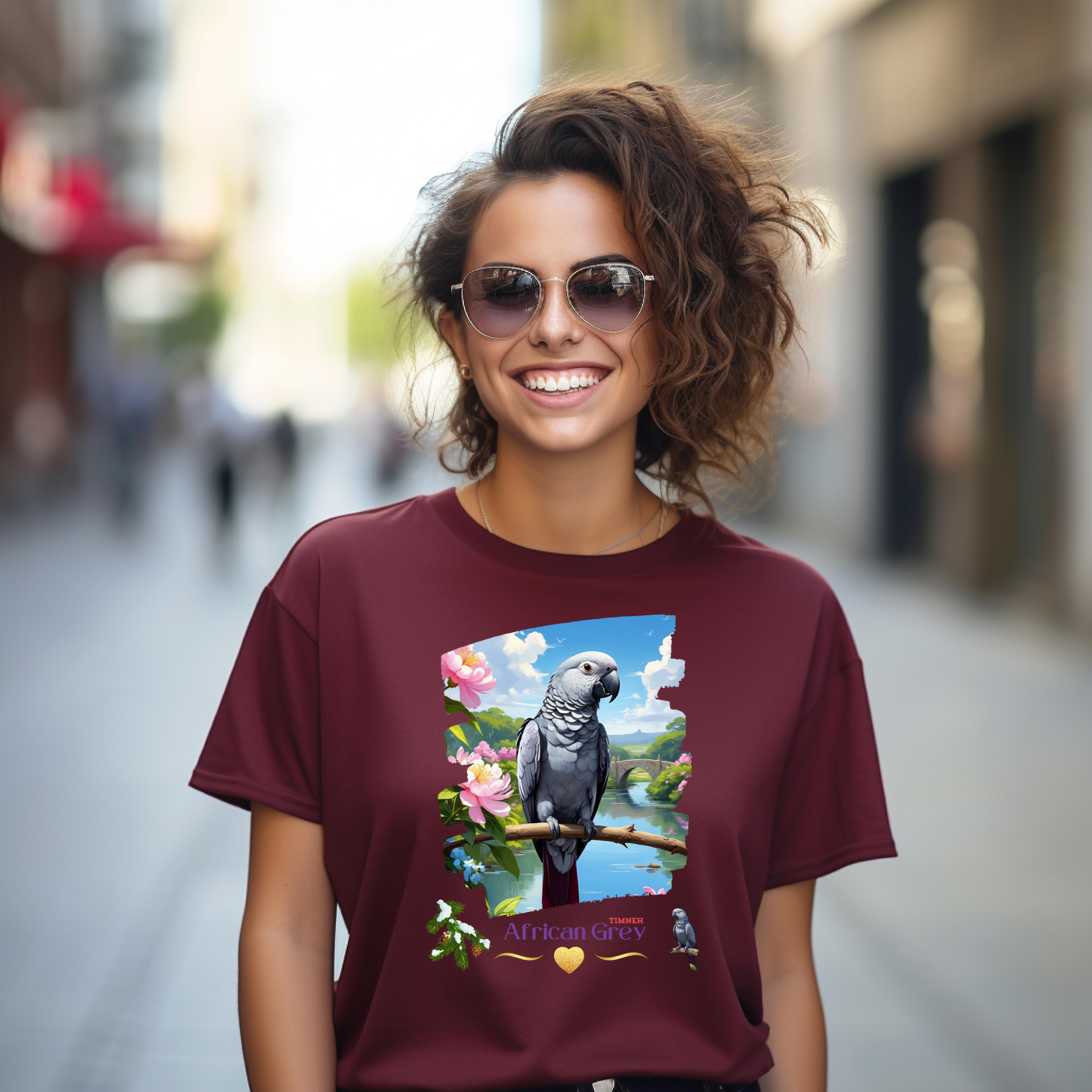 African Grey Timneh T-Shirt