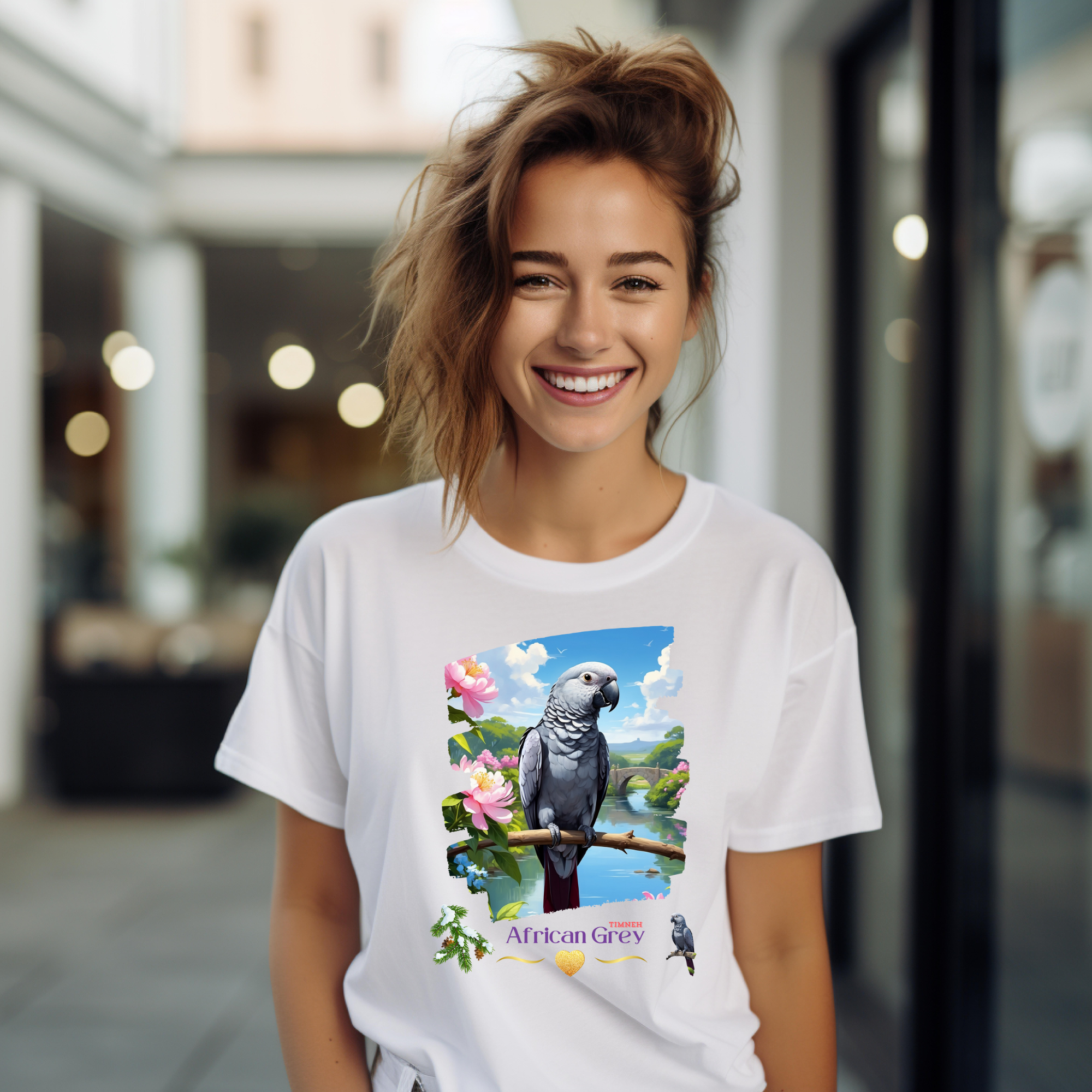 African Grey Timneh T-Shirt