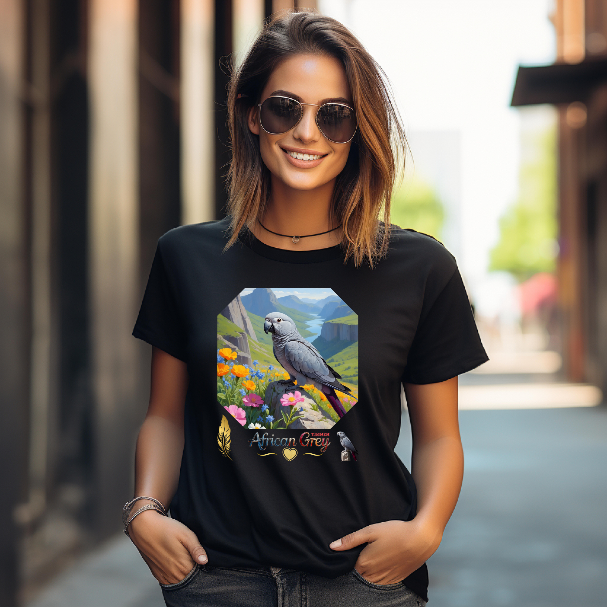 African Grey Timneh T-Shirt
