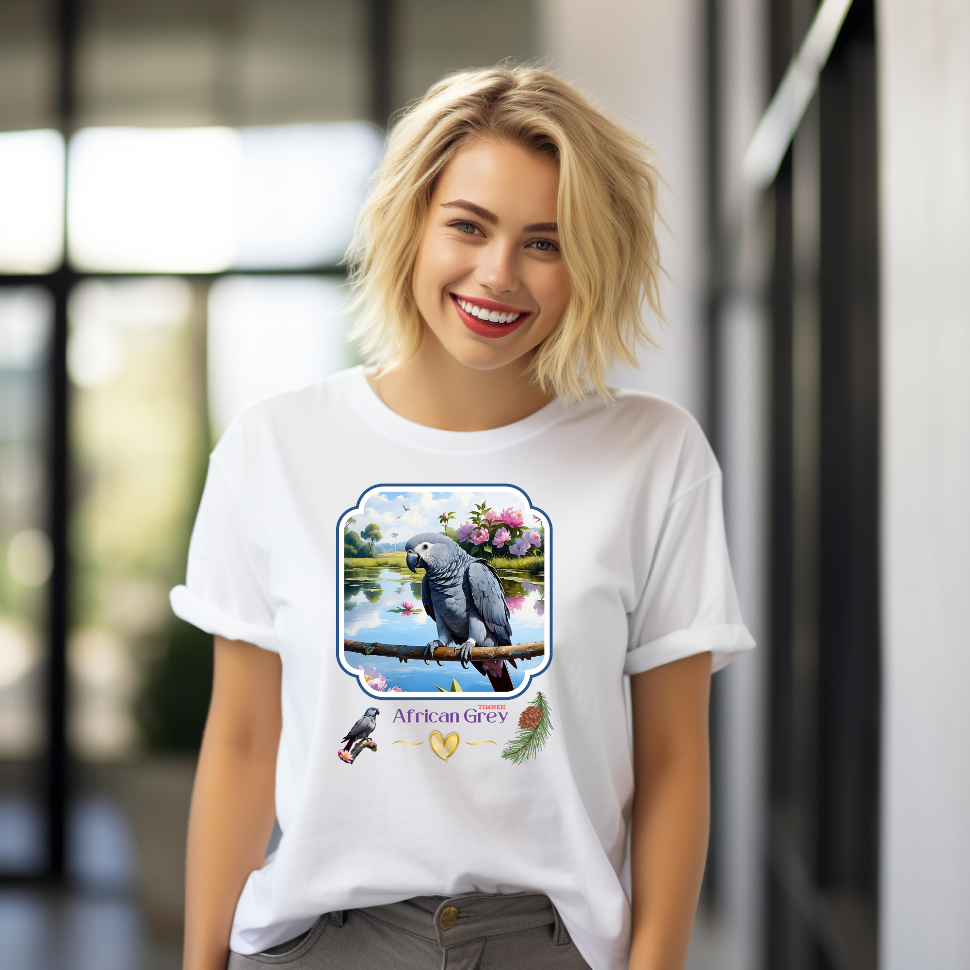 African Grey Timneh T-Shirt