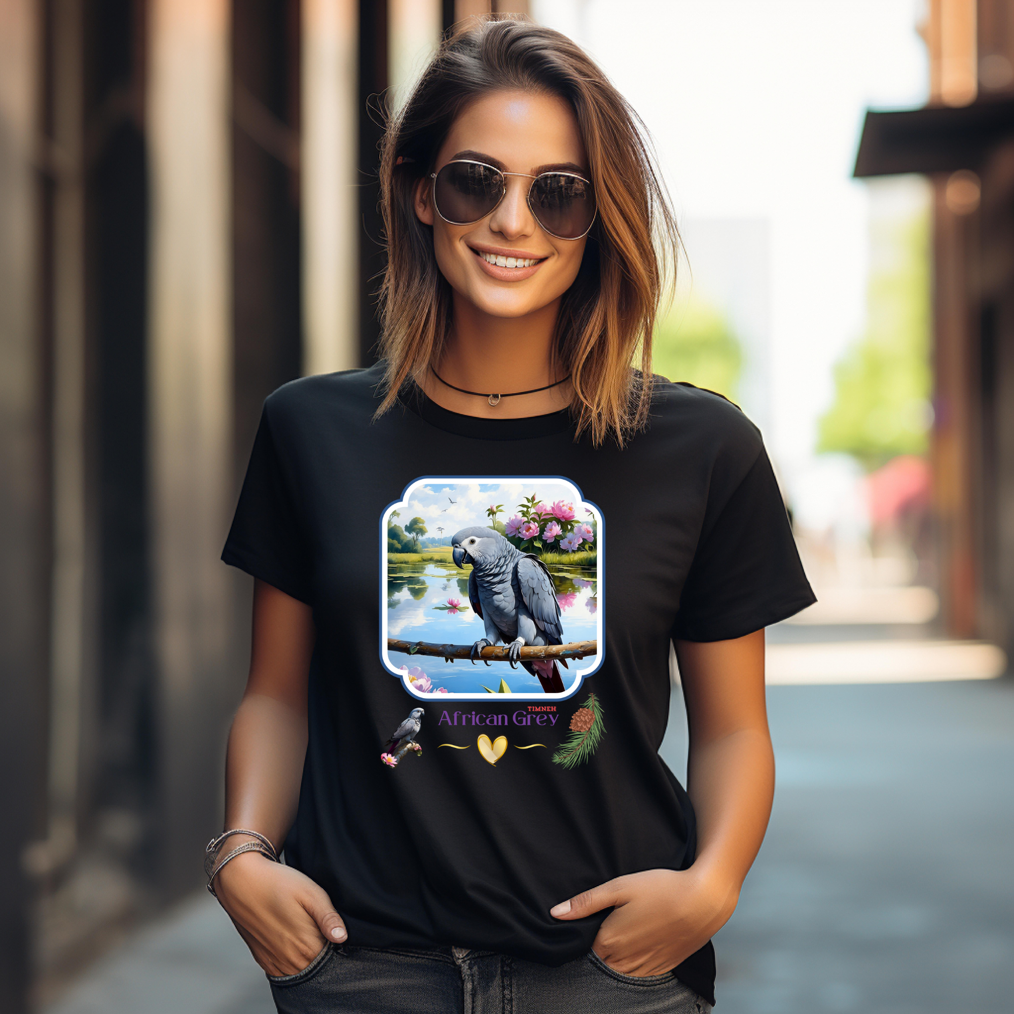 African Grey Timneh T-Shirt