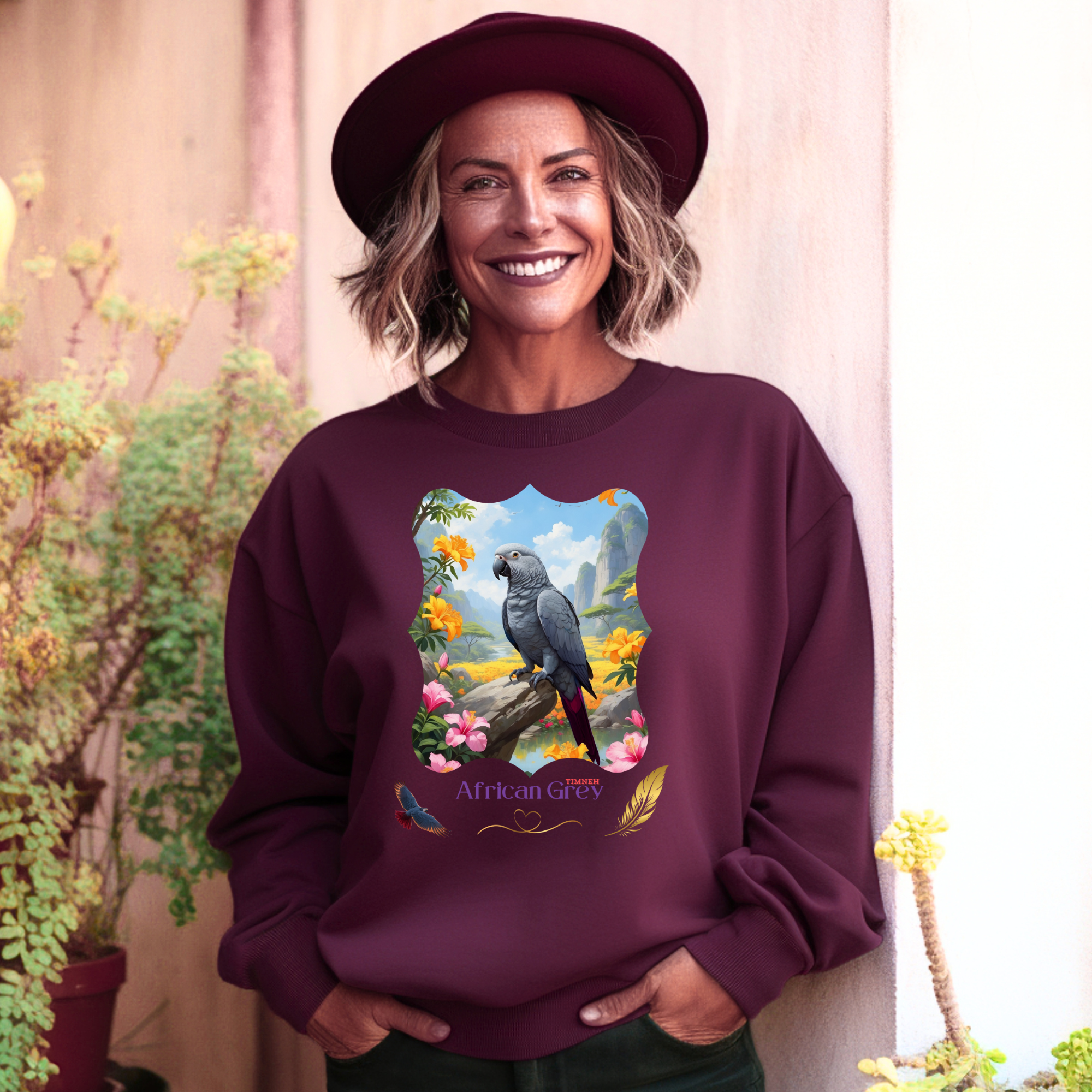African Grey Timneh Sweatshirt