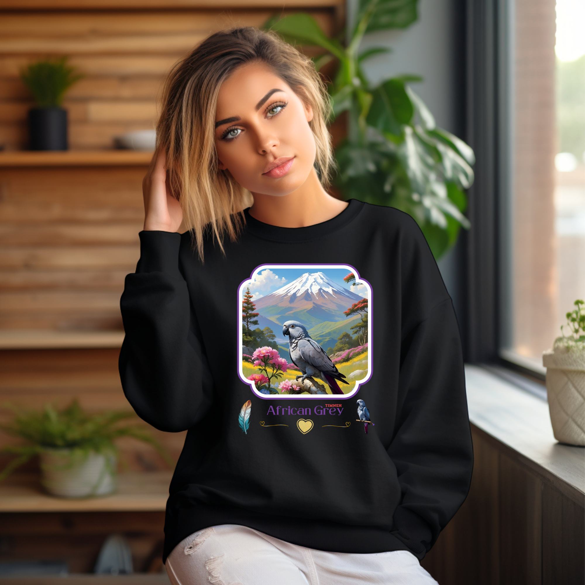 African Grey Timneh Sweatshirt