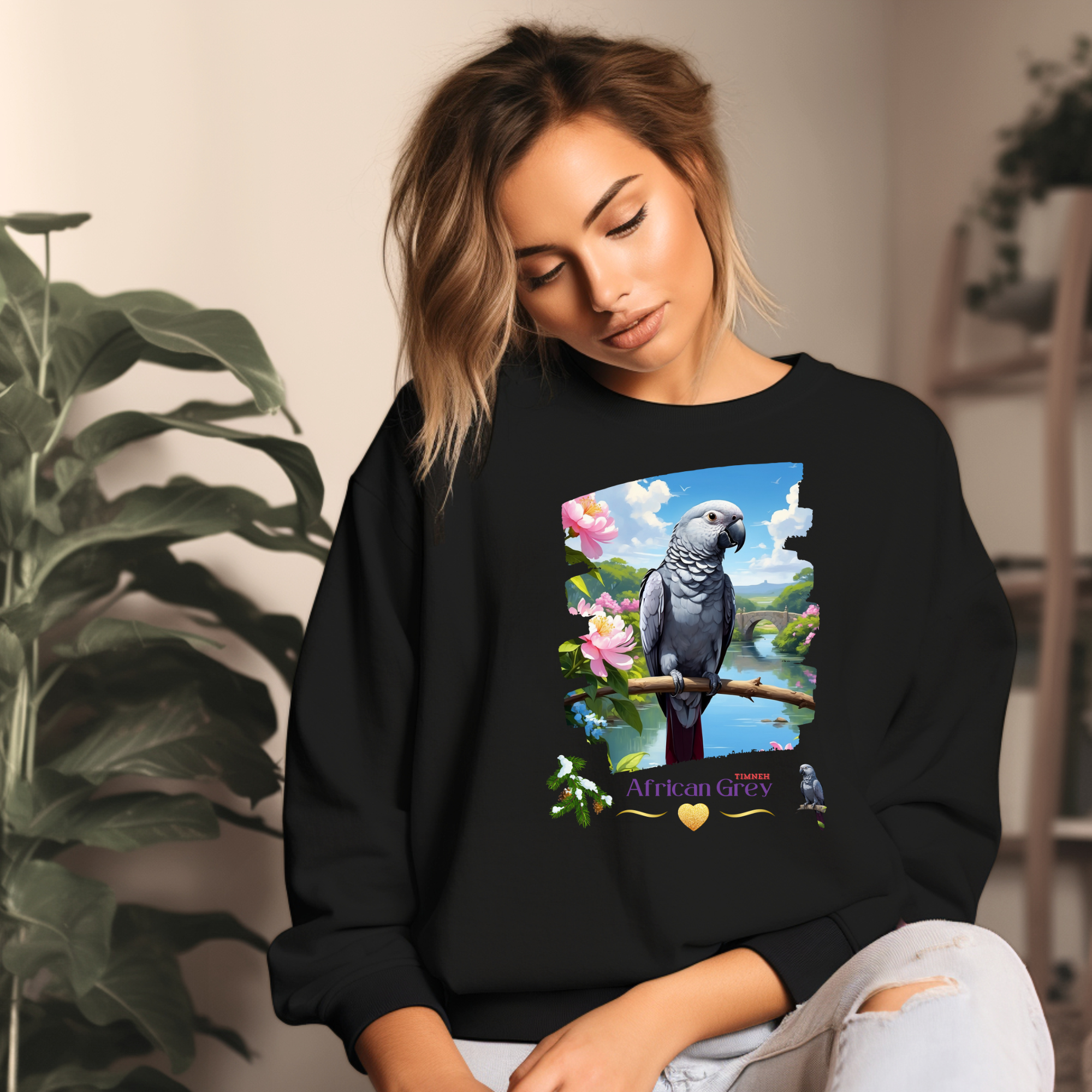 African Grey Timneh Sweatshirt
