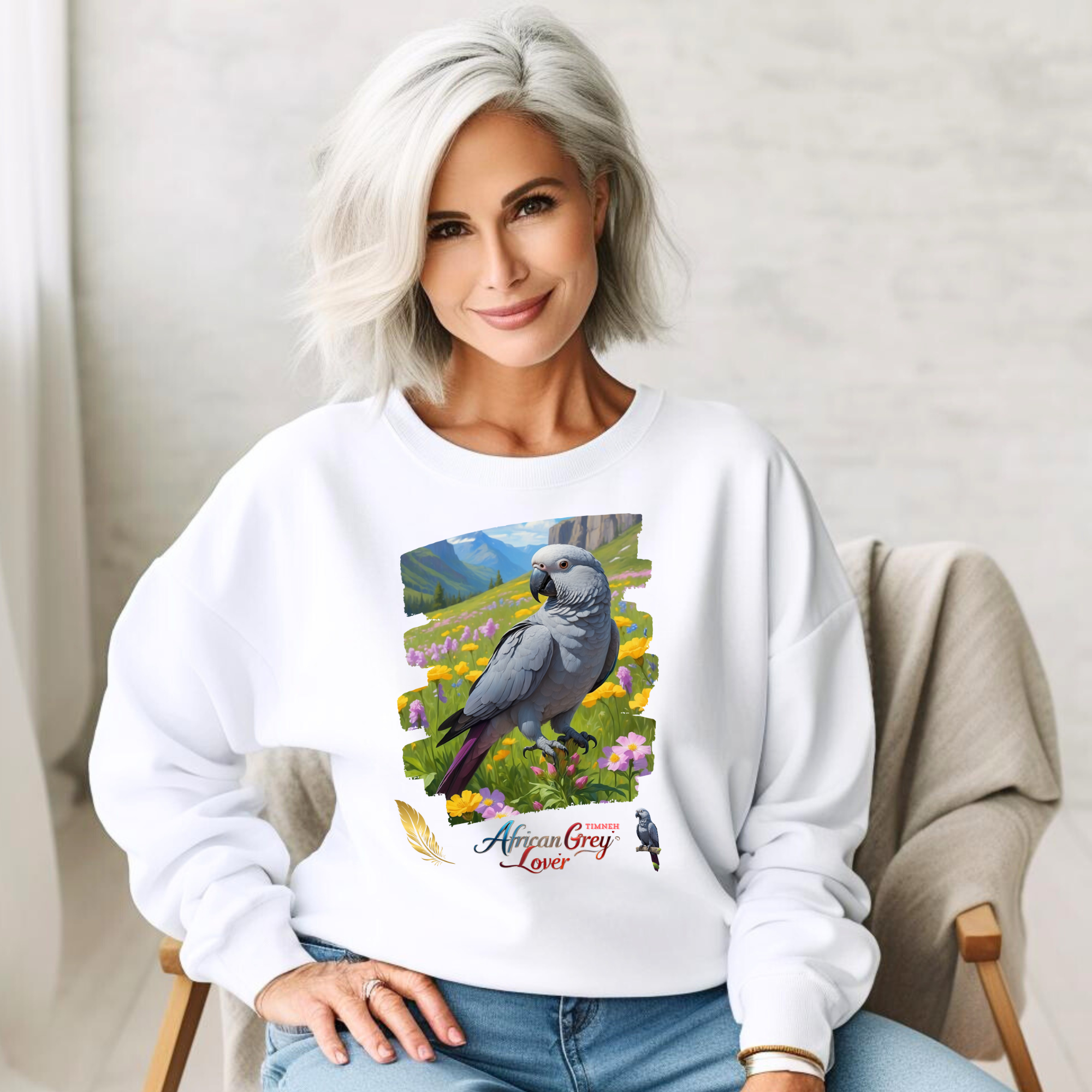 African Grey Timneh Sweatshirt