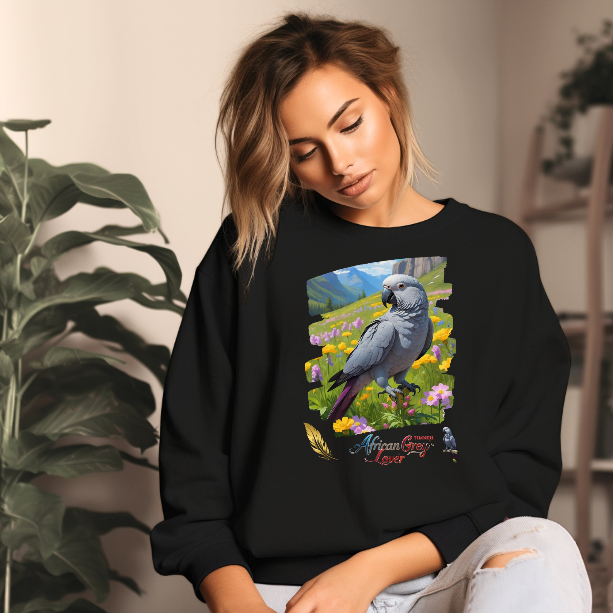 African Grey Timneh Sweatshirt