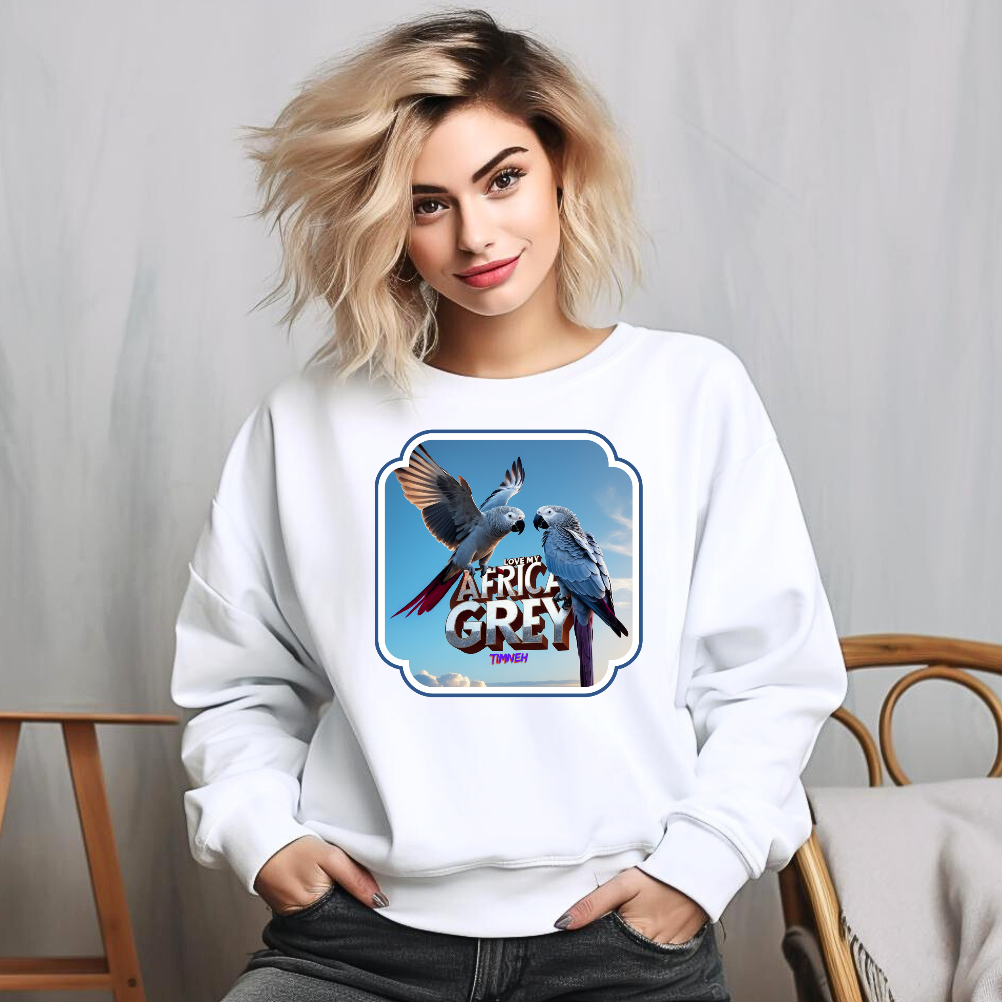 African Grey Timneh Sweatshirt