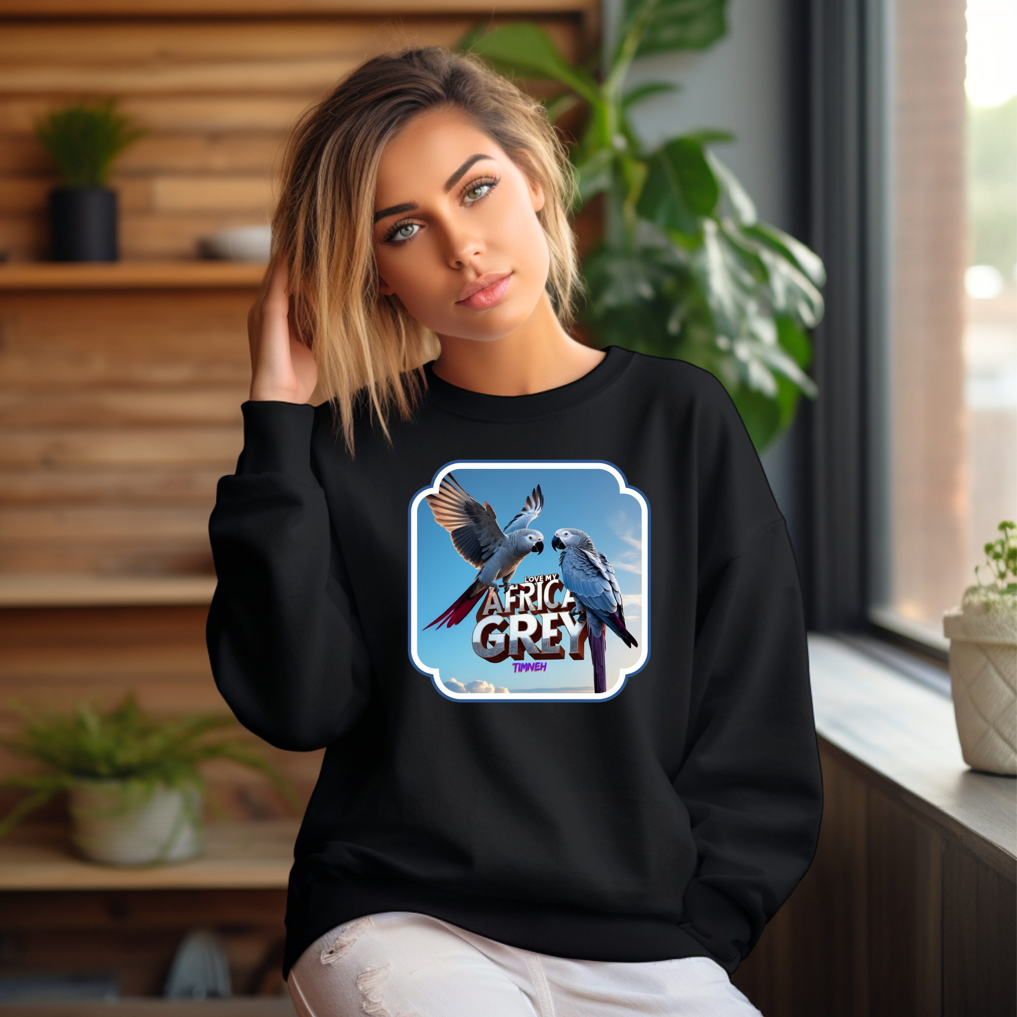 African Grey Timneh Sweatshirt