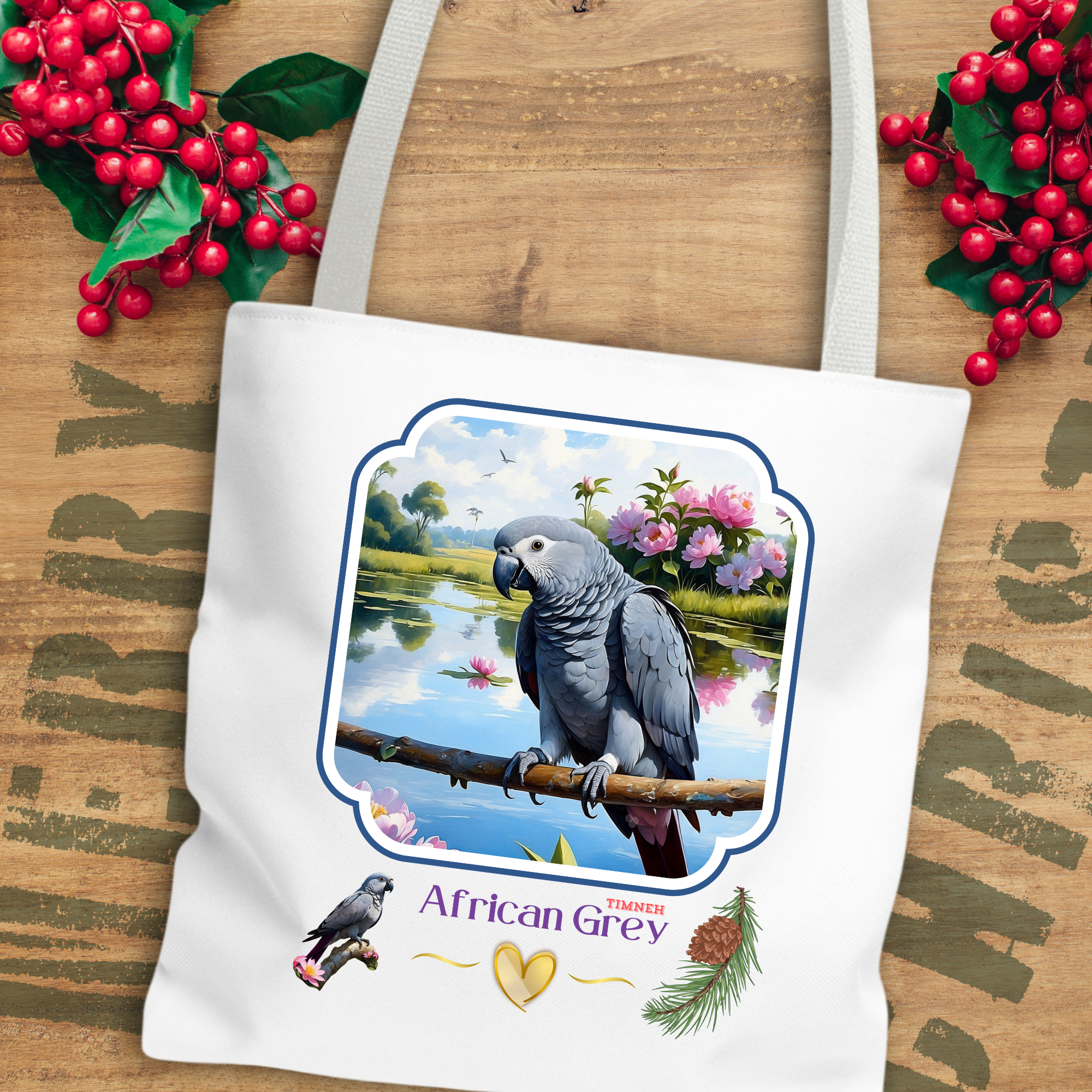 African Grey Timneh Totebag