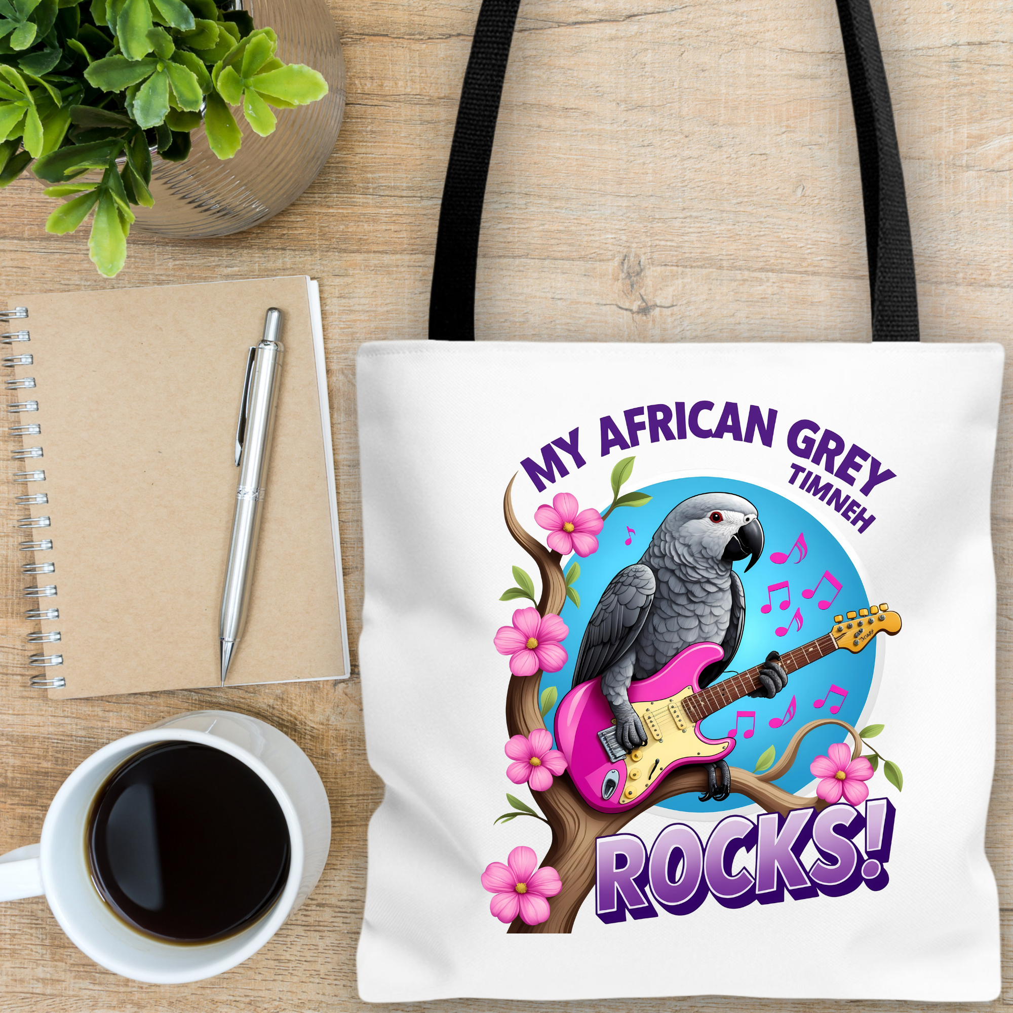 African Grey Timneh Totebag