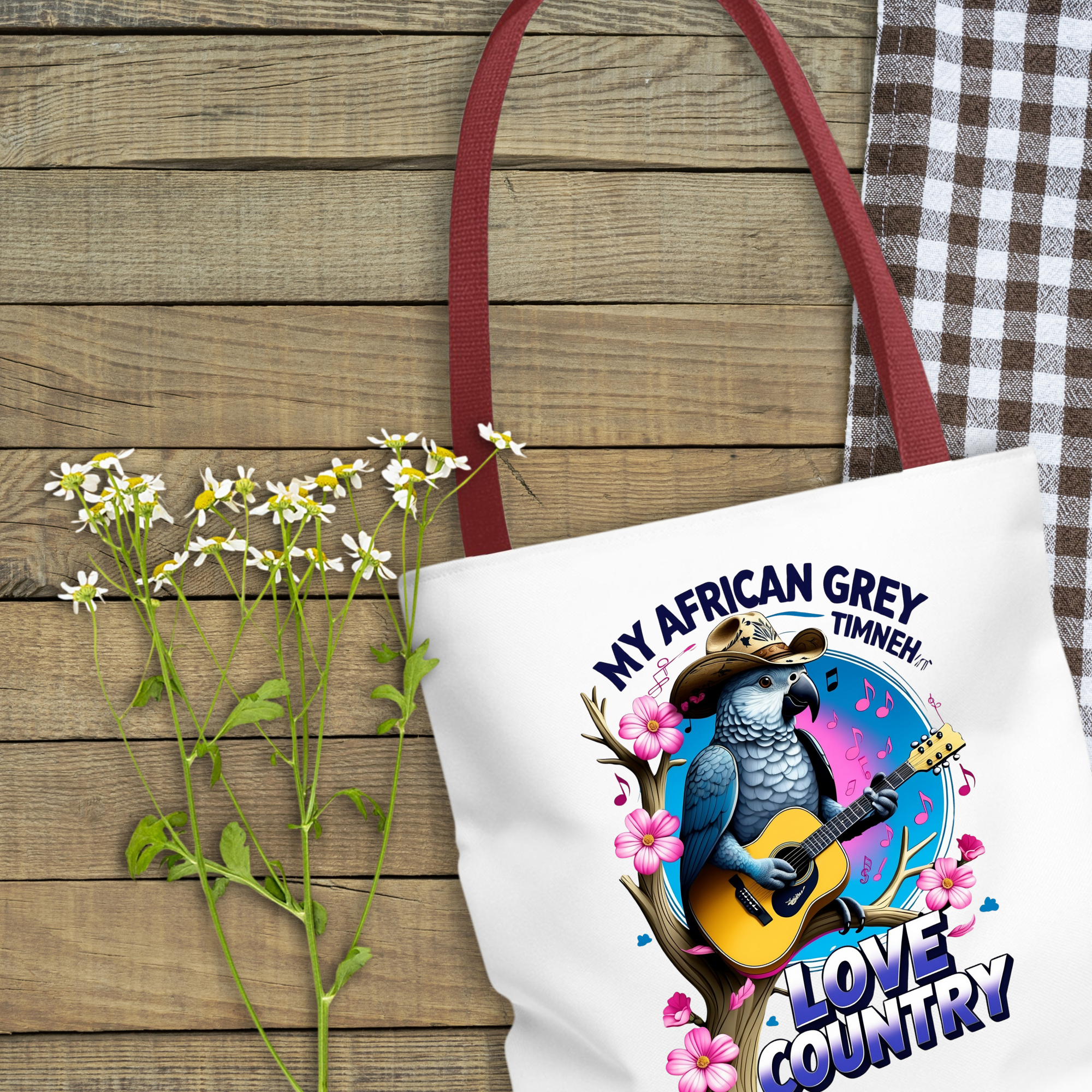 African Grey Timneh Tote Bag