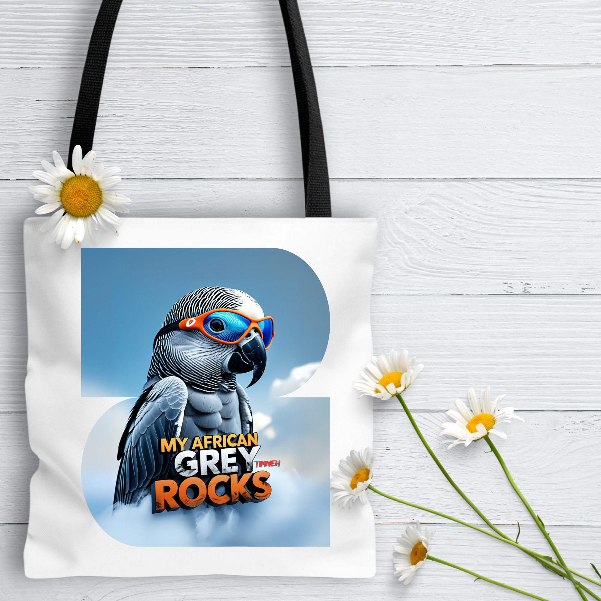 African Grey Timneh Tote Bag