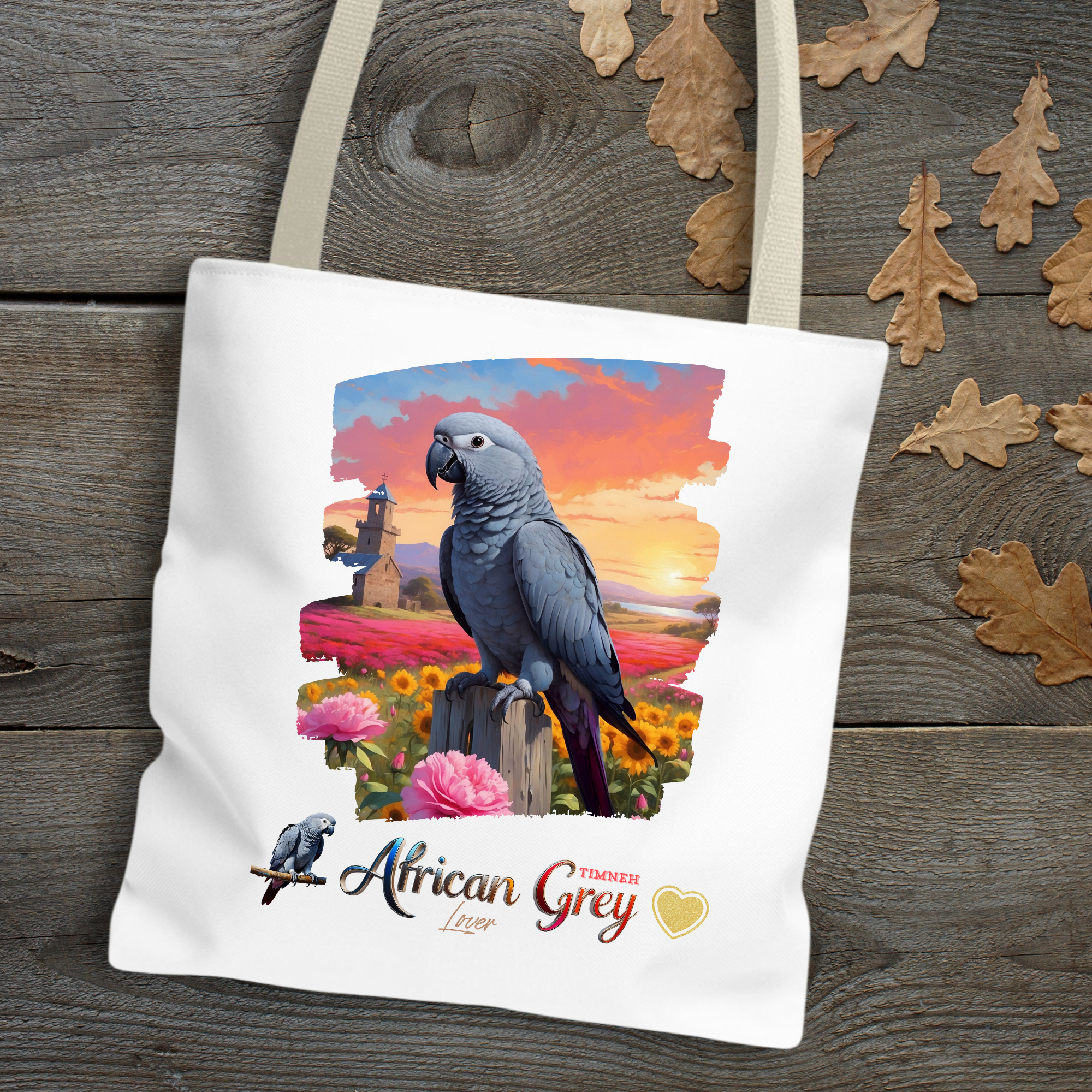 African Grey Timneh Tote Bag
