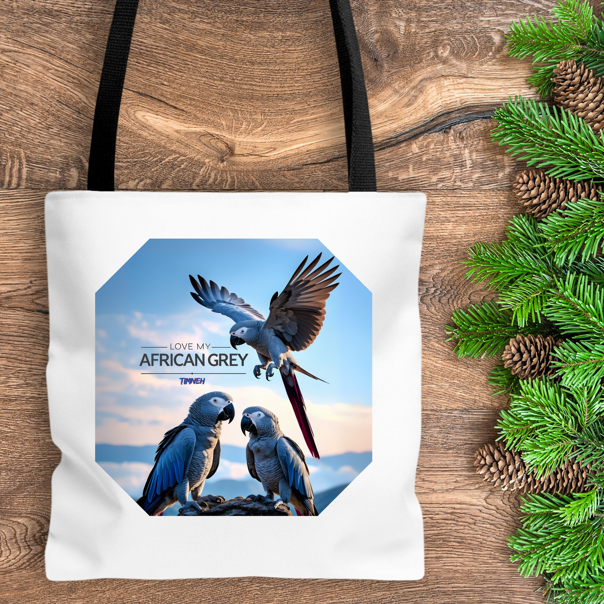 African Grey Timneh Tote Bag
