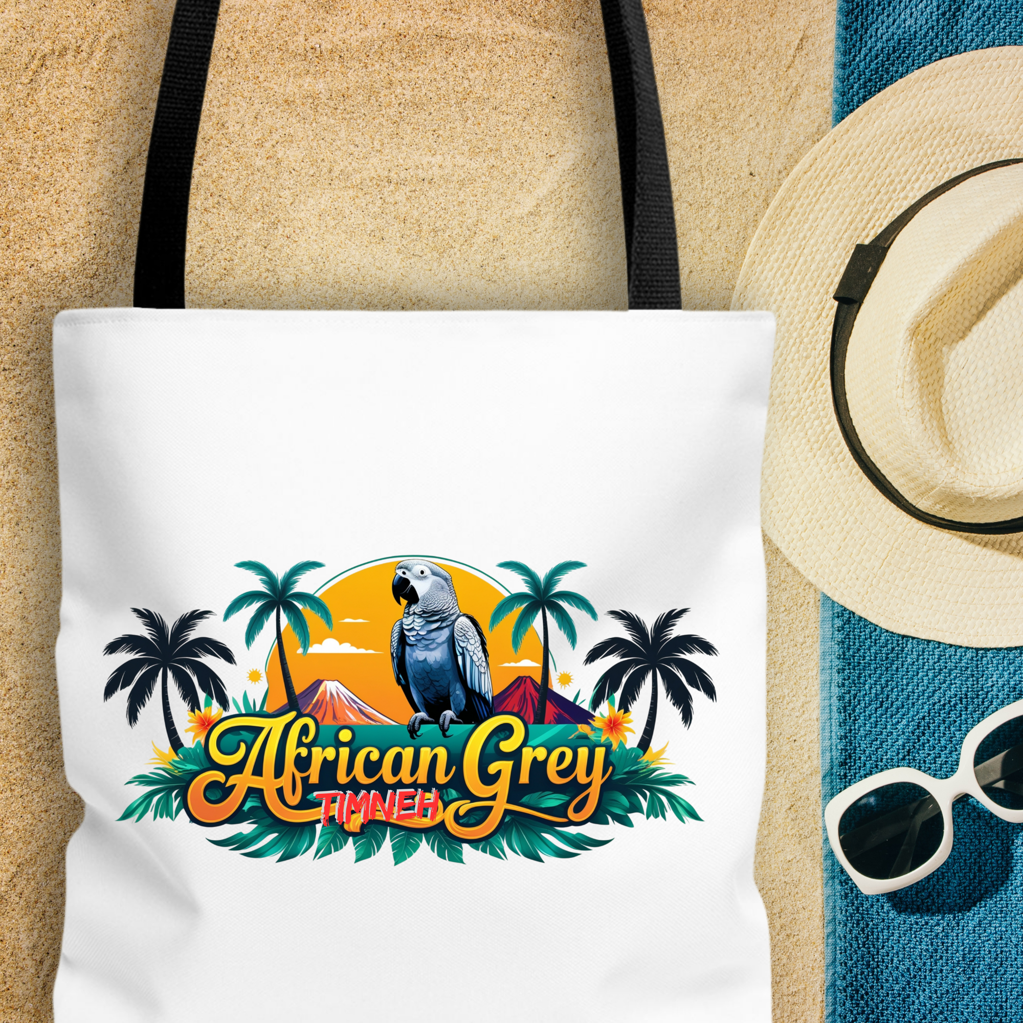 African Grey Timneh Tote Bag