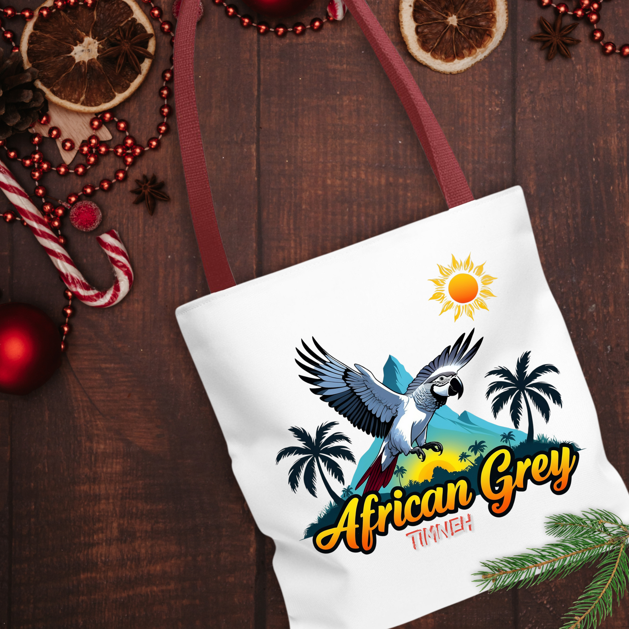 African Grey Timneh Tote Bag