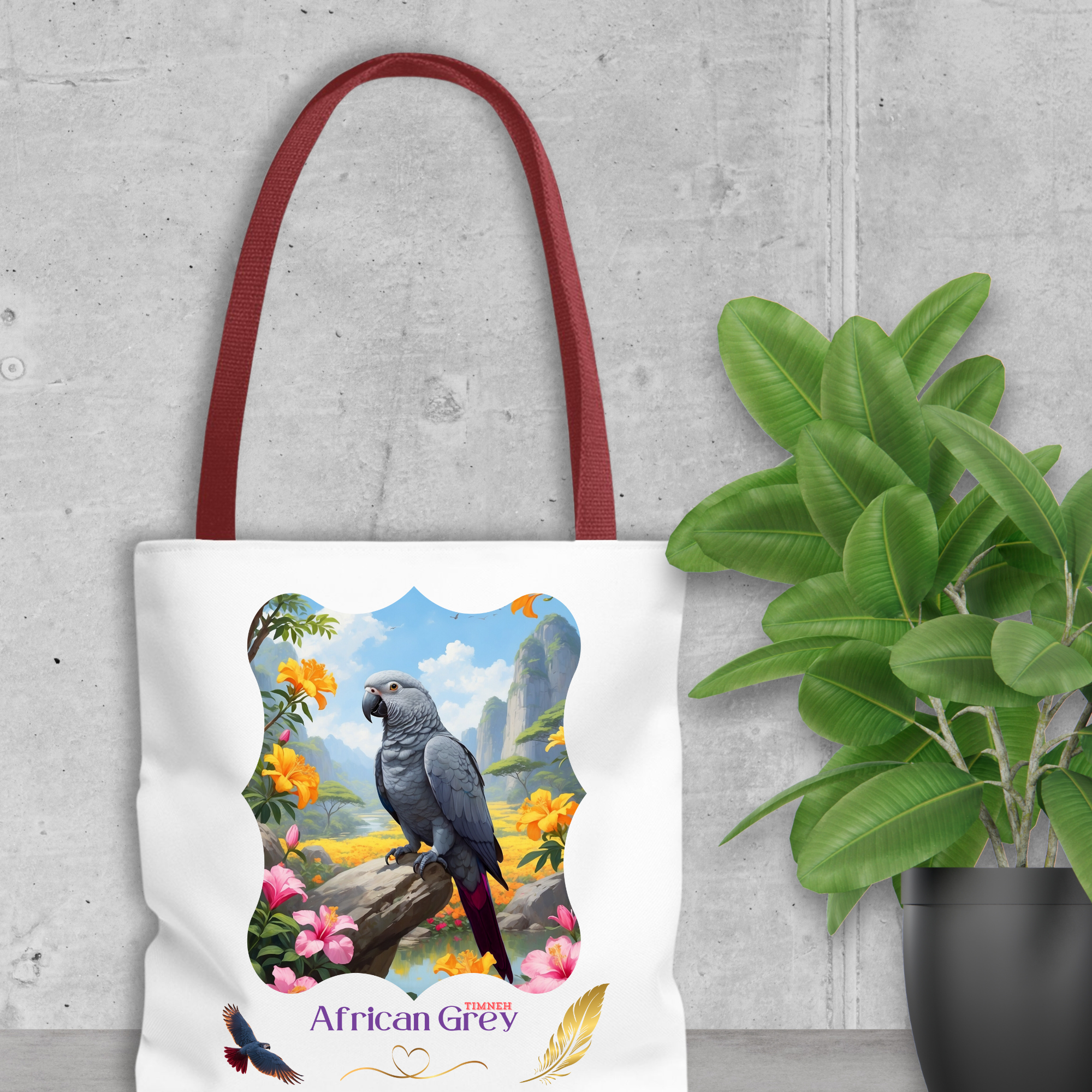 African Grey Timneh Tote Bag