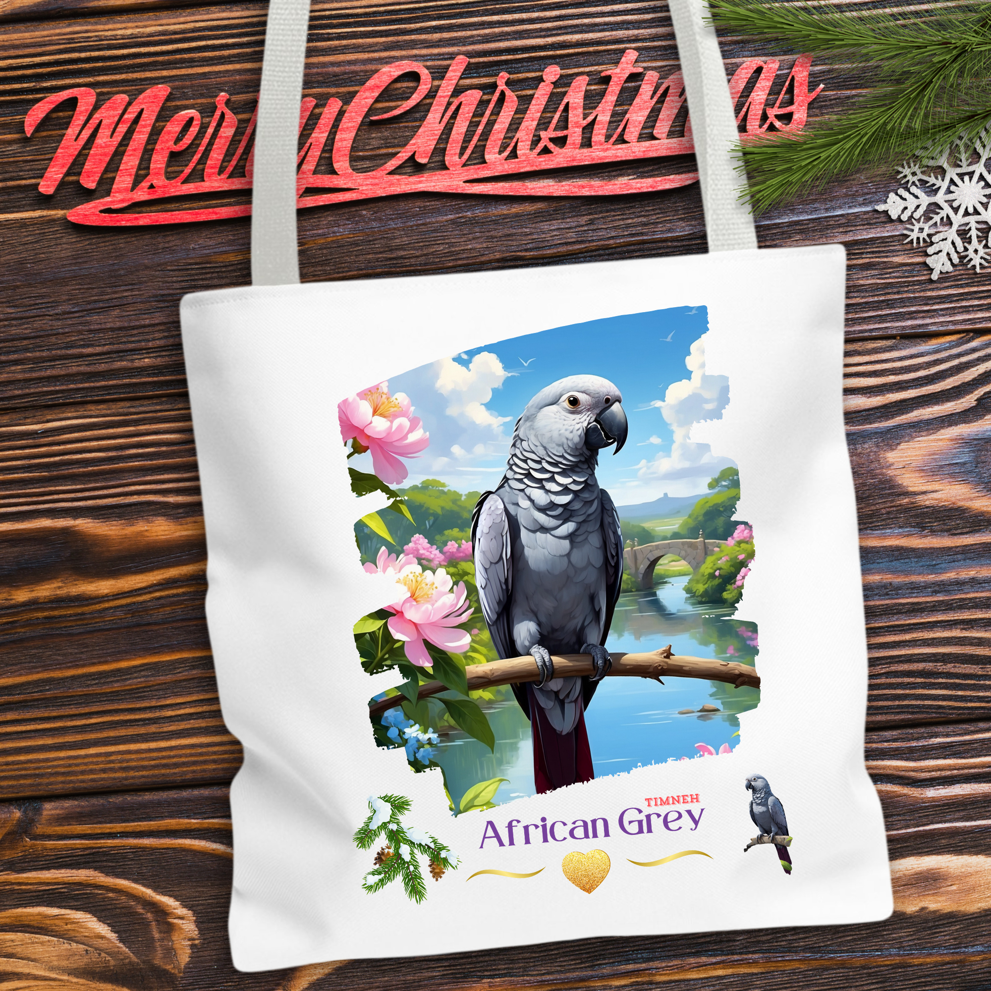 African Grey Timneh Tote Bag