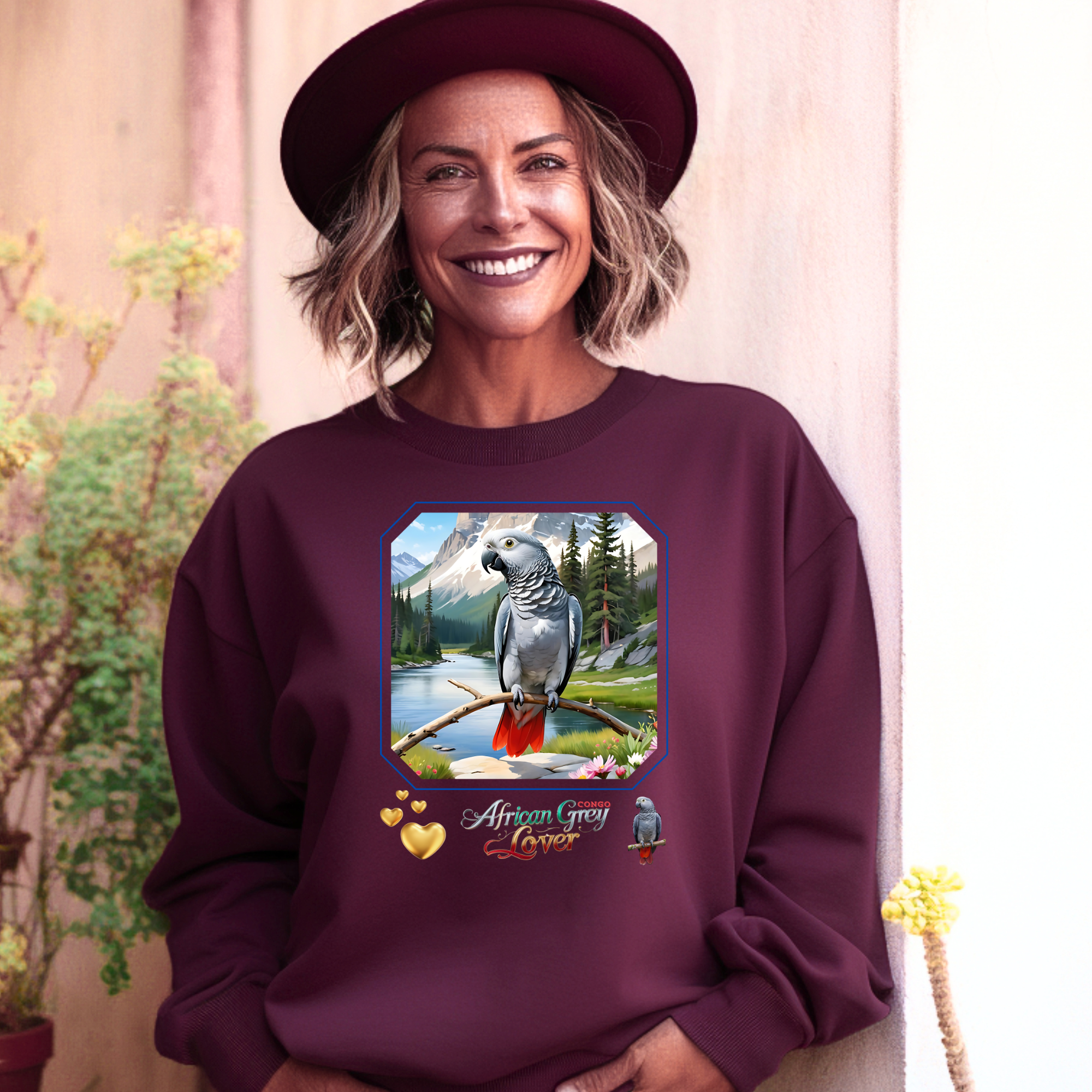 African Grey Congo Sweatshirt