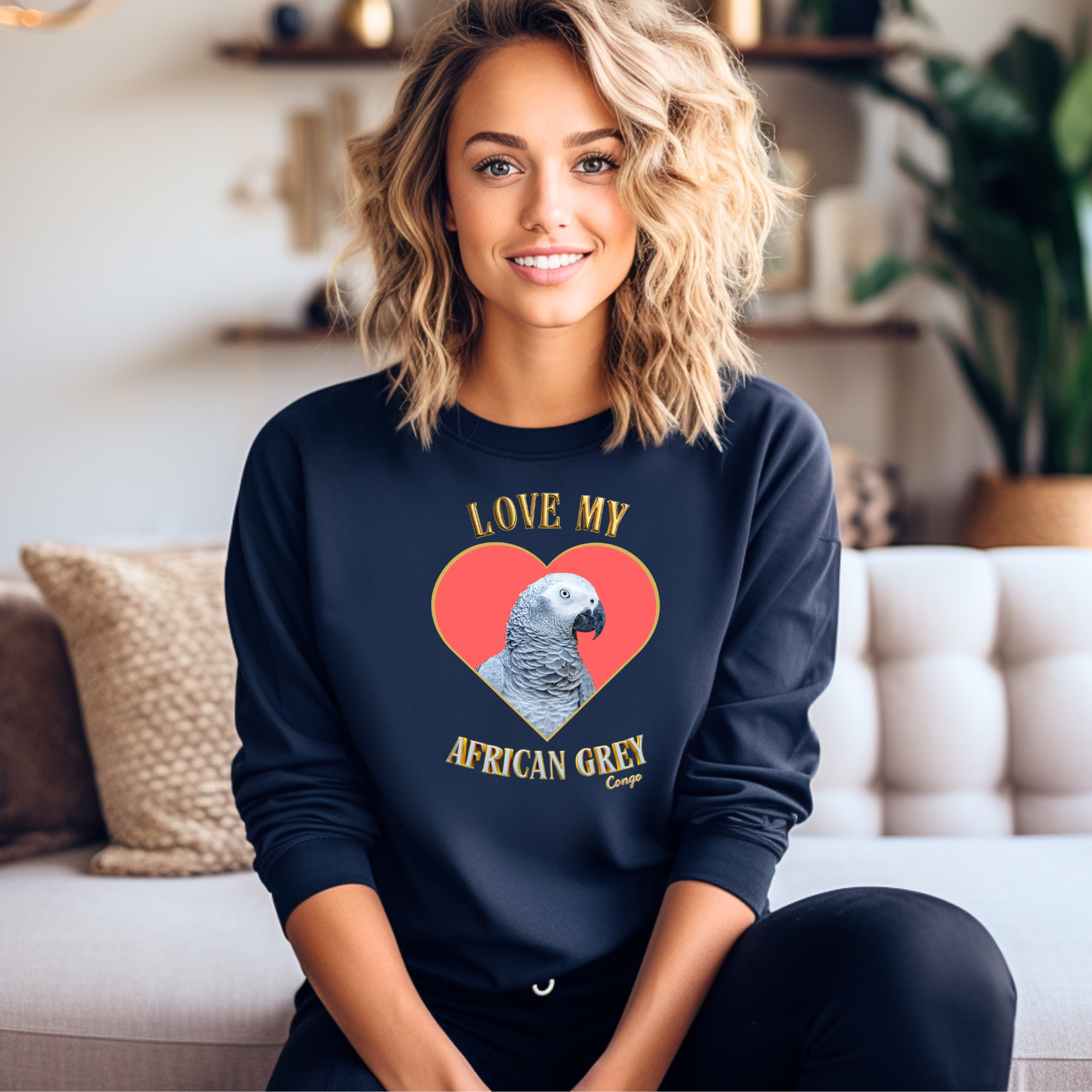 African Grey Congo Sweatshirt